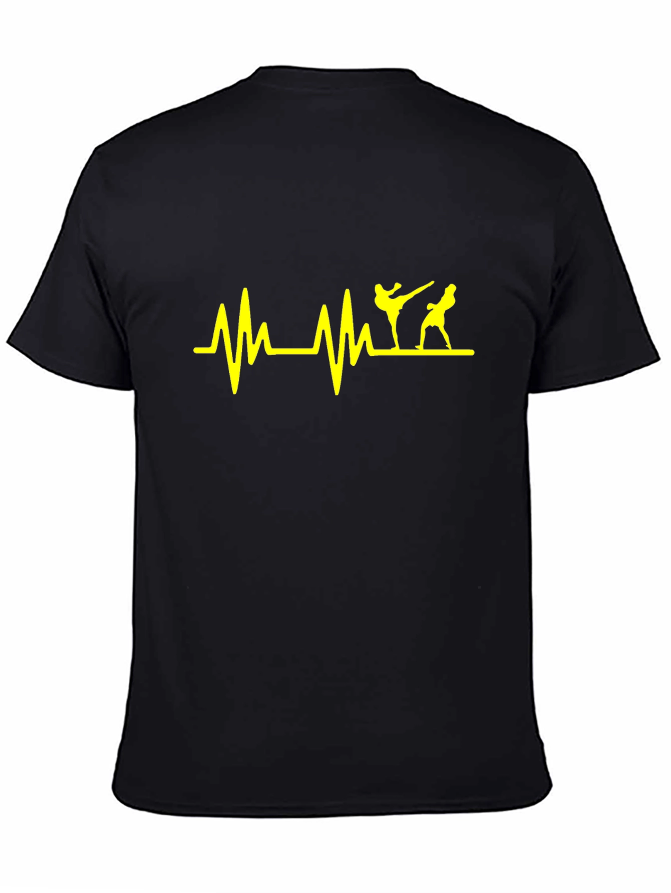 Martial Arts Heartbeat T-Shirt - Black