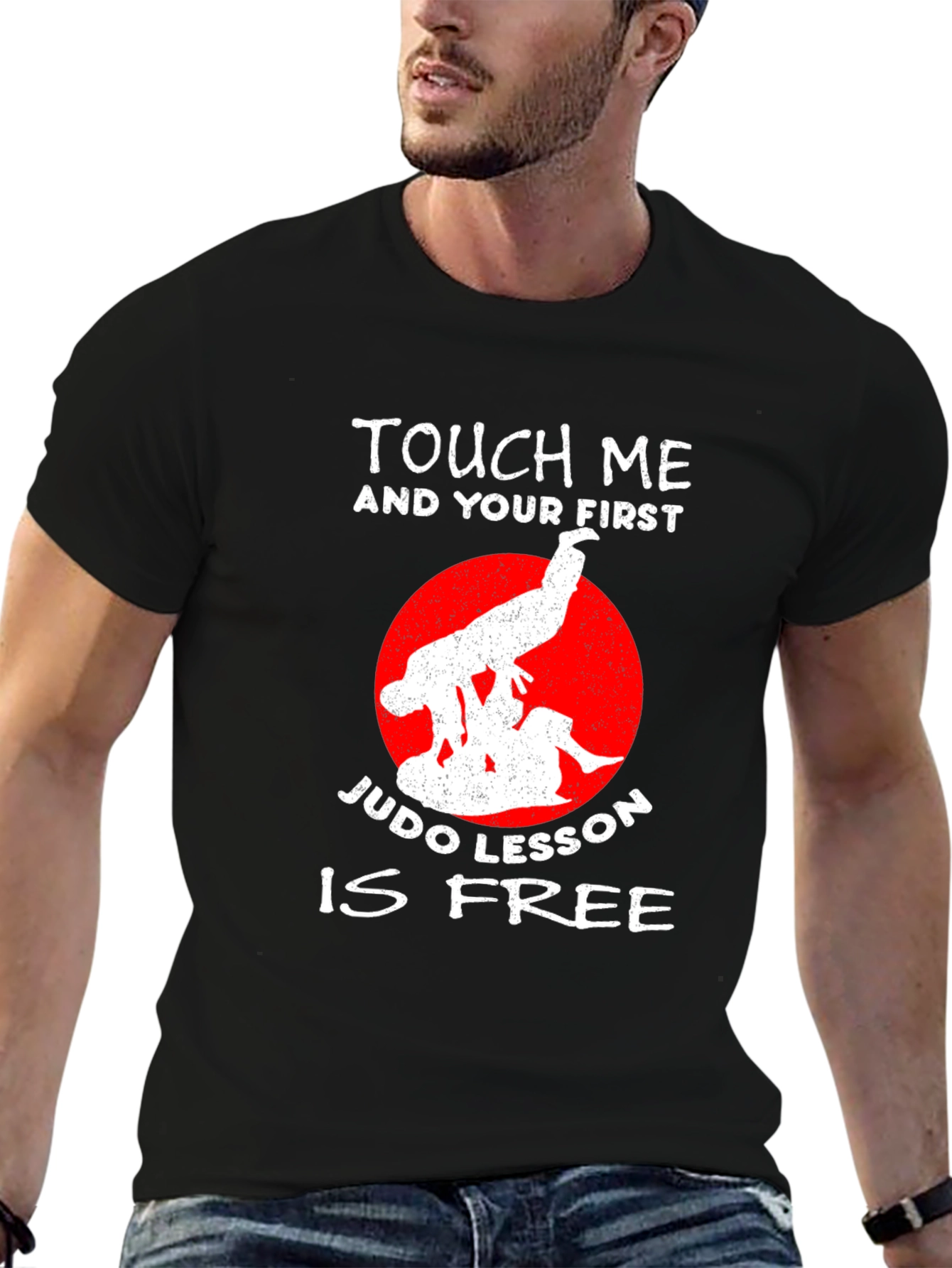 Funny Judo Lesson Free Black T-Shirt
