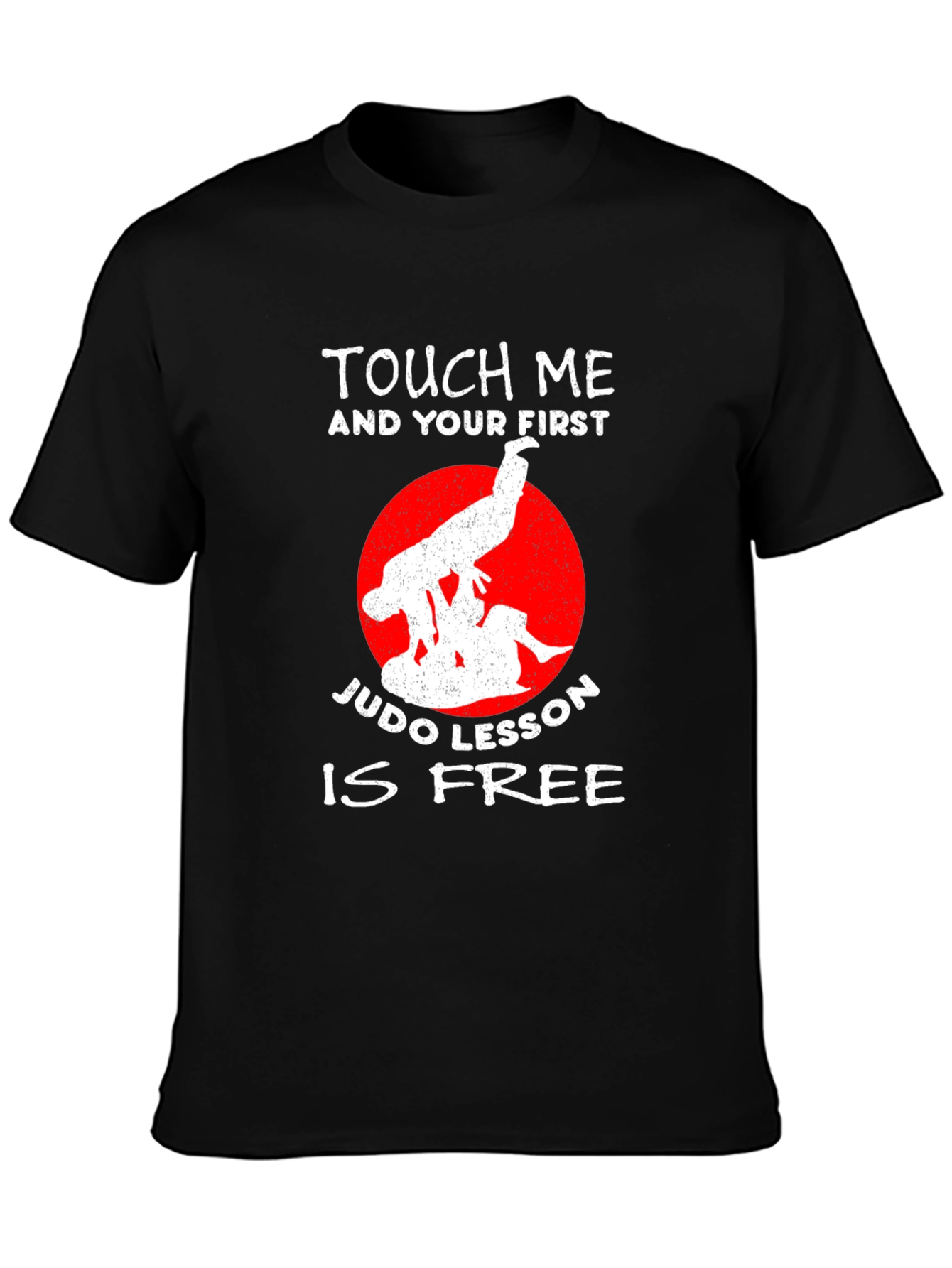 Funny Judo Lesson Free Black T-Shirt