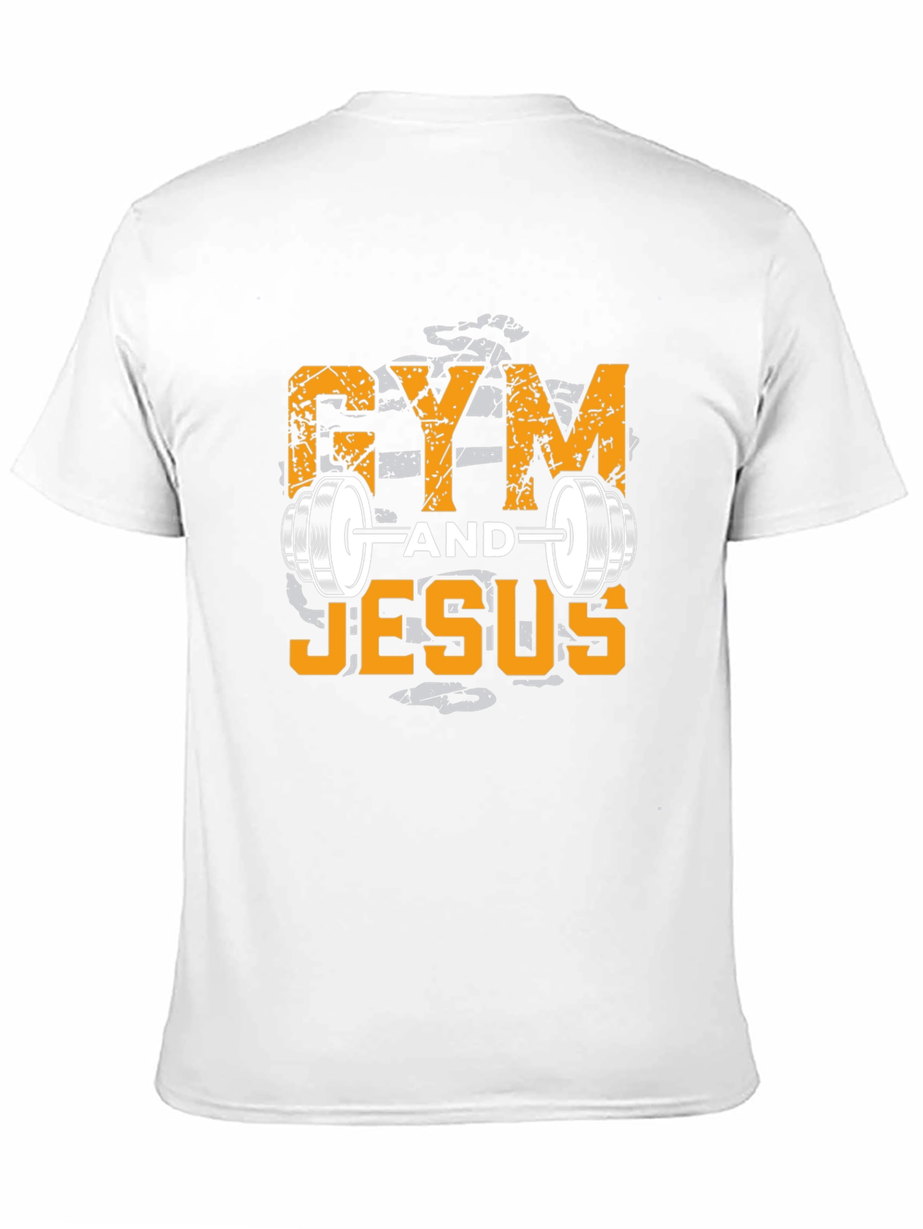 Gym and Jesus Graphic T-Shirt