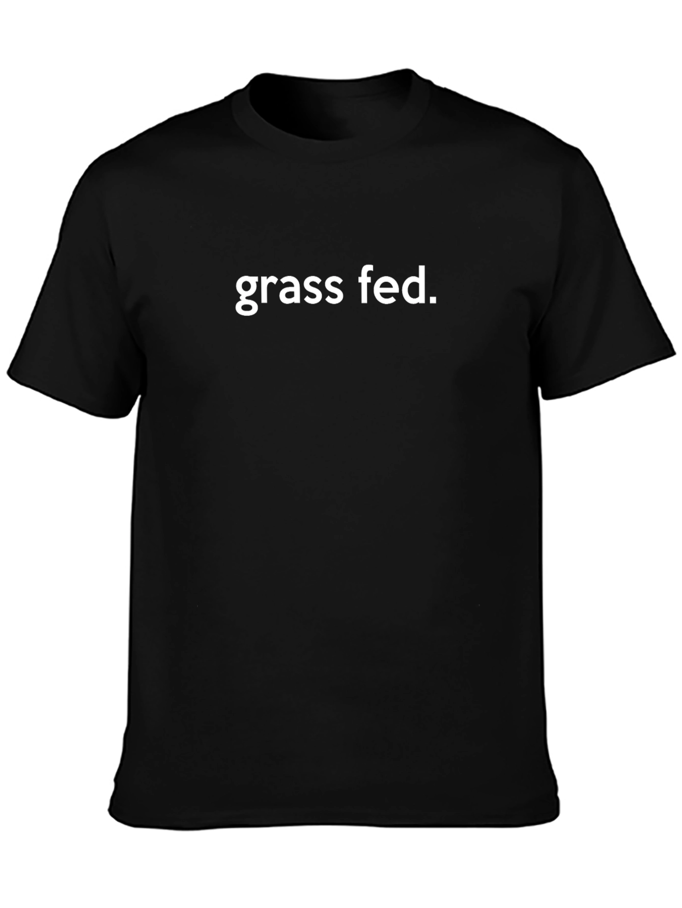 Grass Fed Black T-Shirt - Mens Graphic Tee