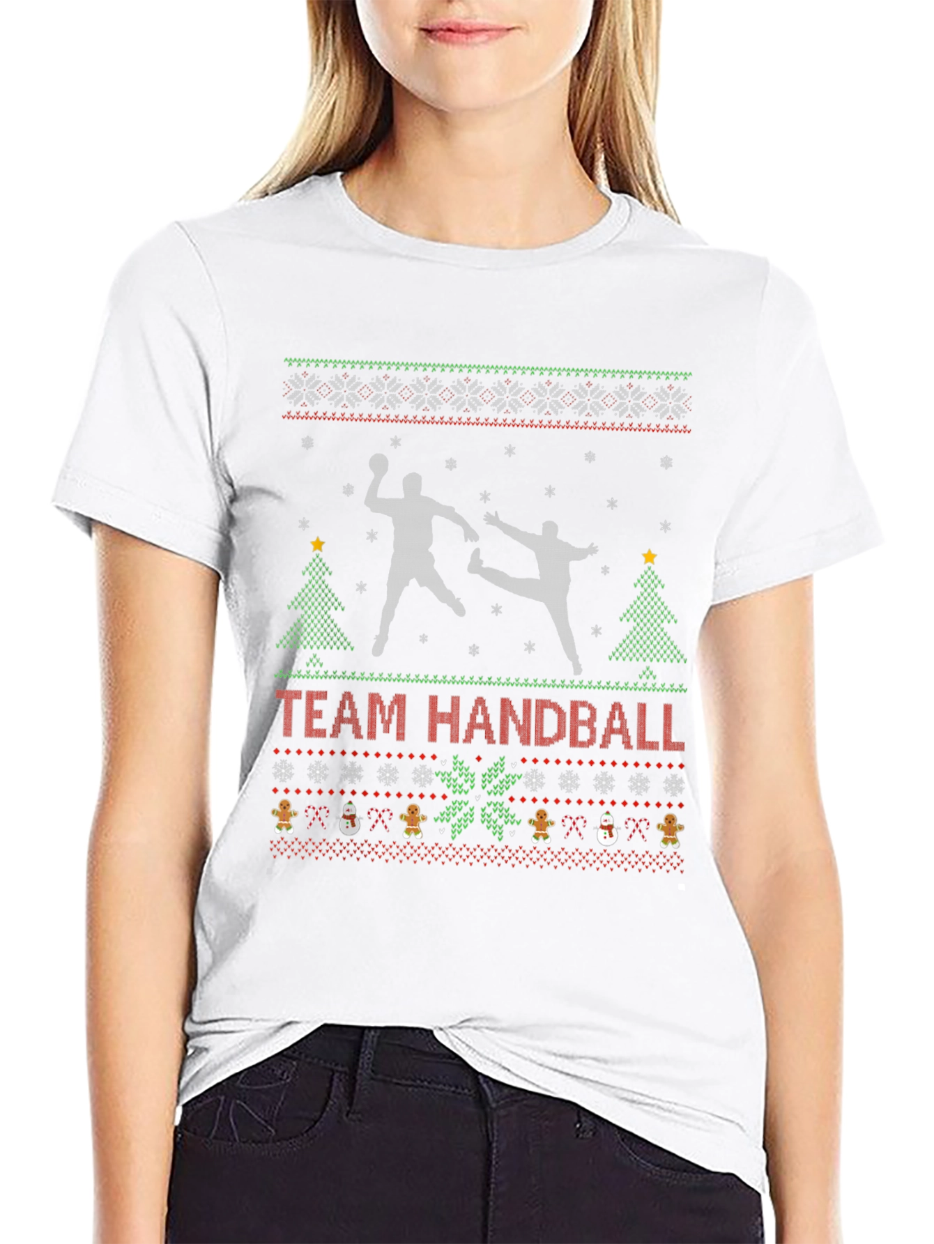 Ugly Christmas Team Handball T-Shirt