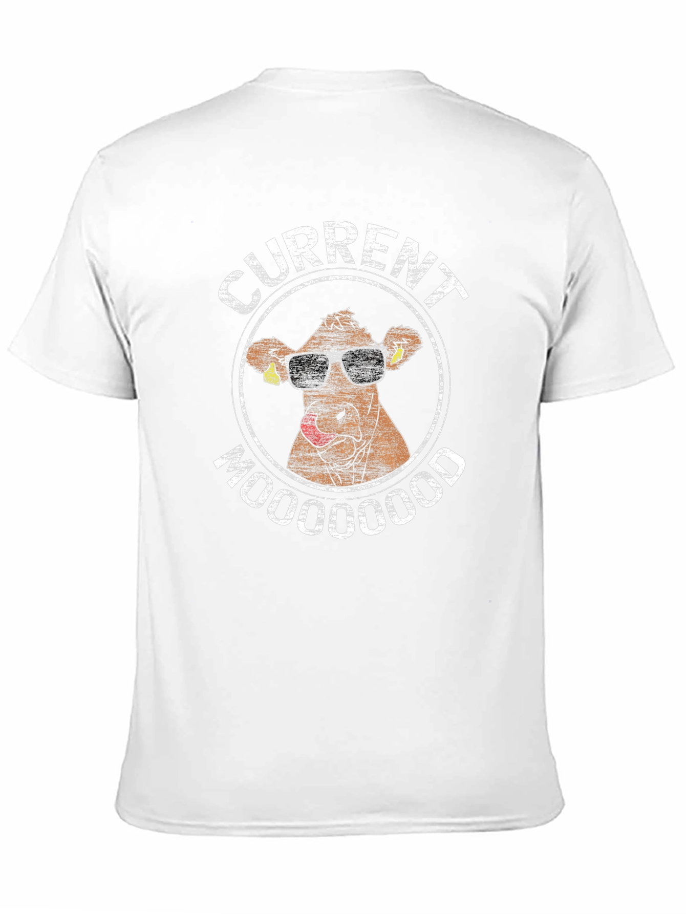 Current Mooood Funny Cow Graphic T-Shirt