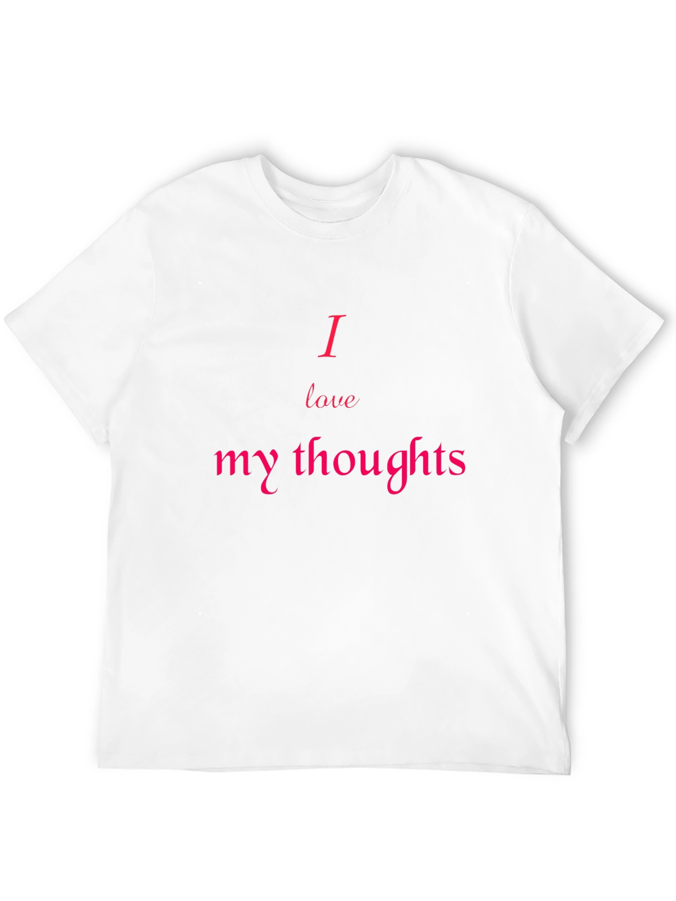 I Love My Thoughts Black Graphic Tee