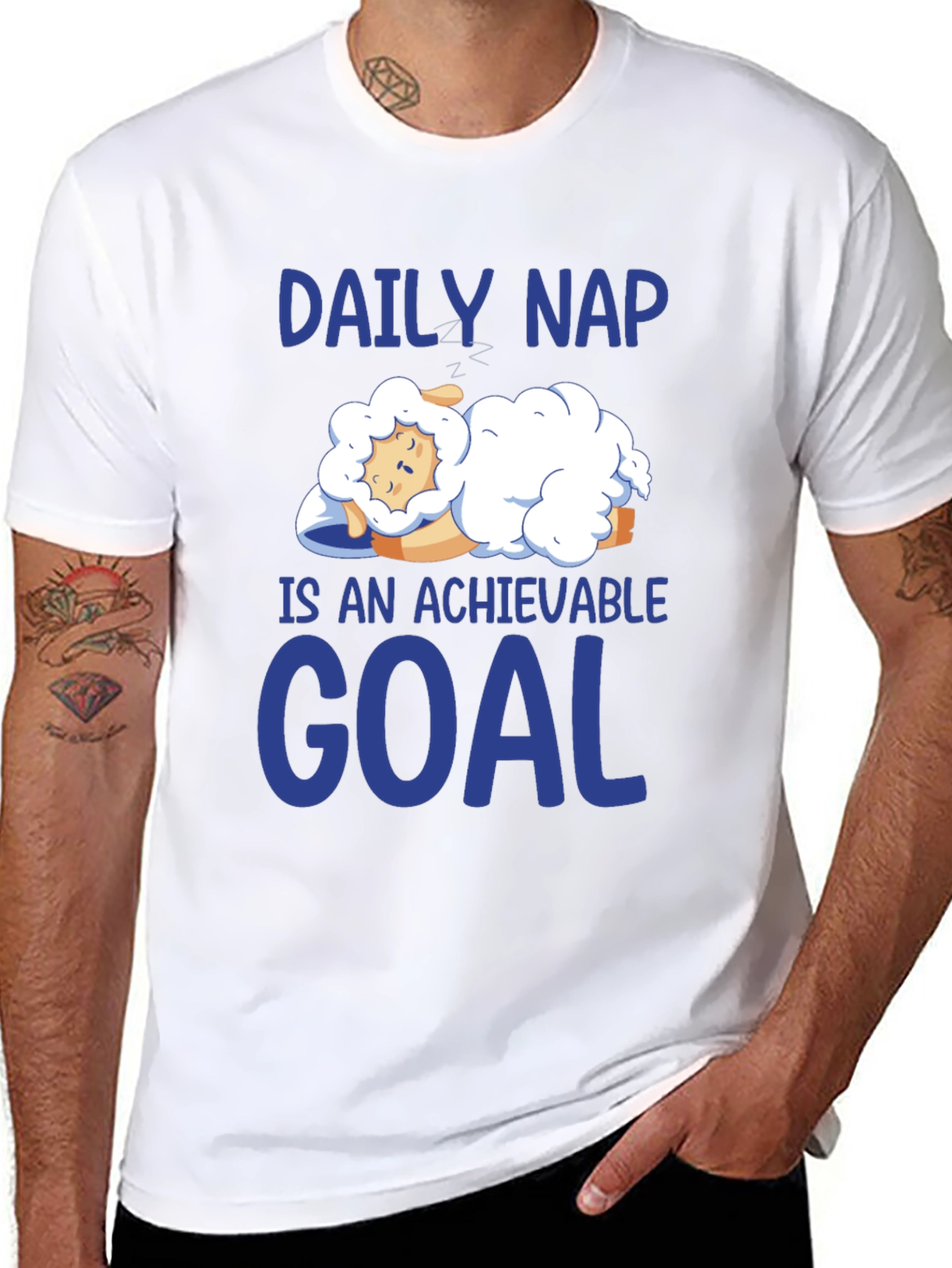 Daily Nap Achievable Goal Sheep T-Shirt