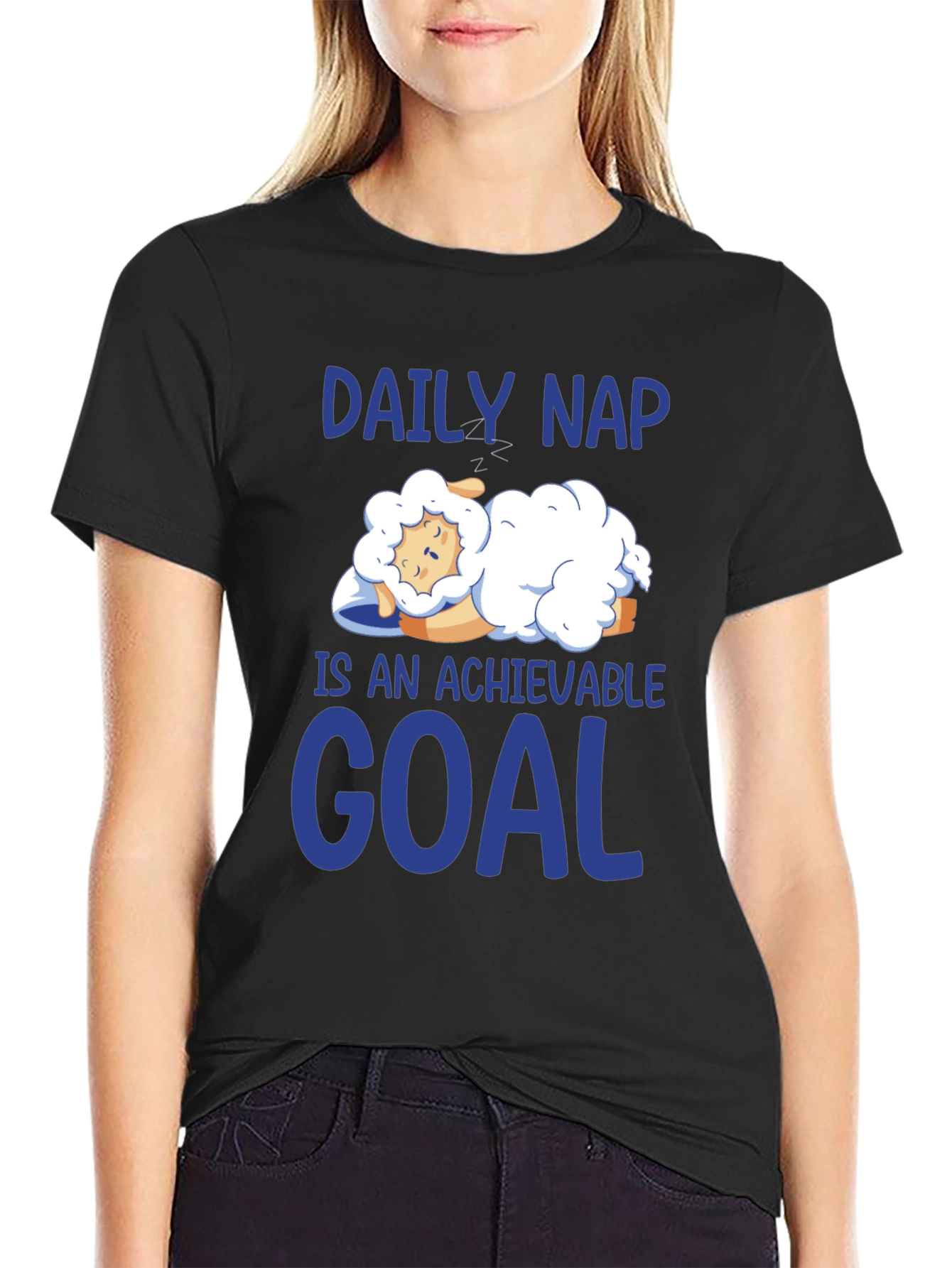 Daily Nap Achievable Goal Sheep T-Shirt