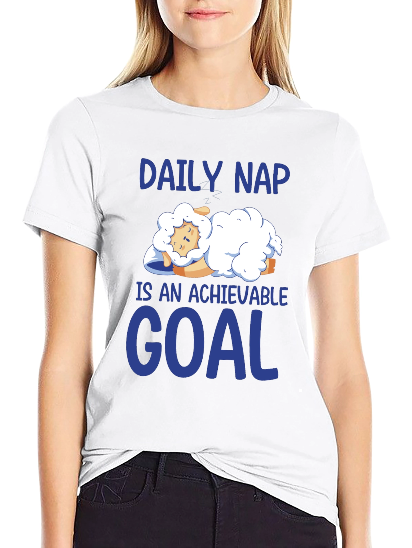Daily Nap Achievable Goal Sheep T-Shirt