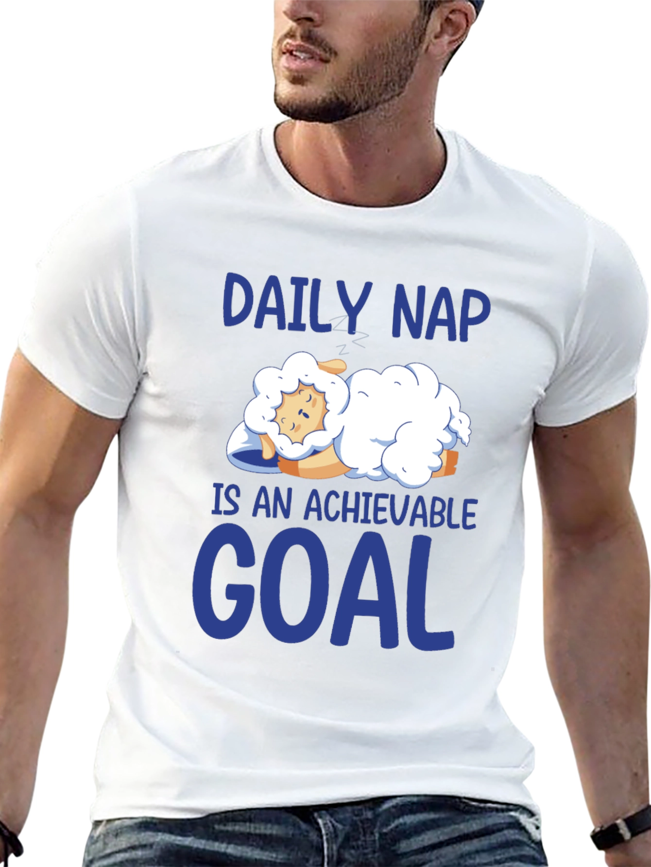 Daily Nap Achievable Goal Sheep T-Shirt