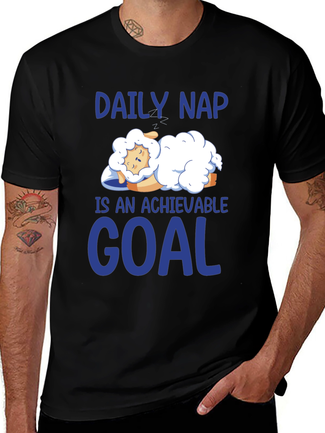 Daily Nap Achievable Goal Sheep T-Shirt