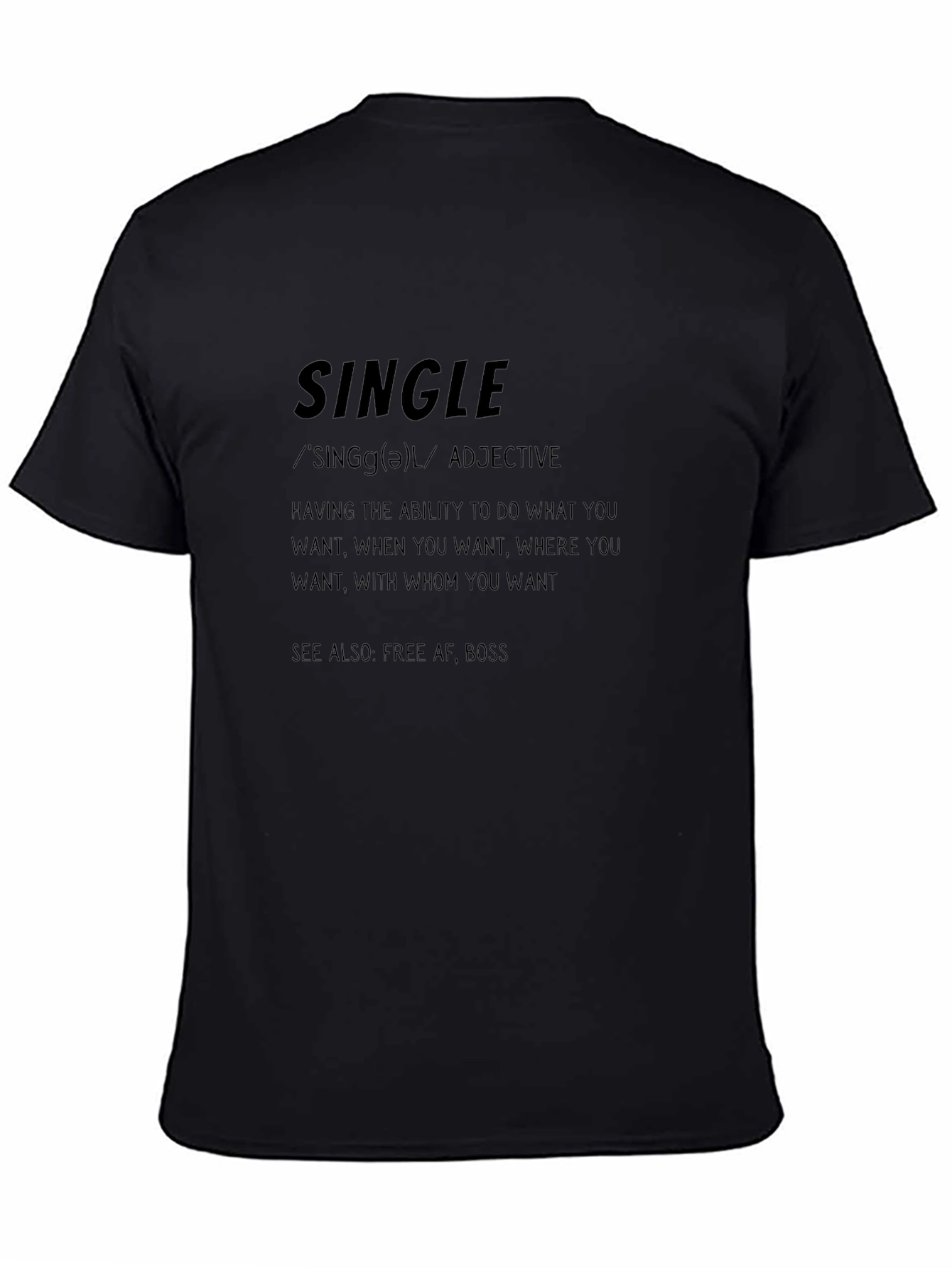 Single Definition Graphic T-Shirt - Freedom & Independence