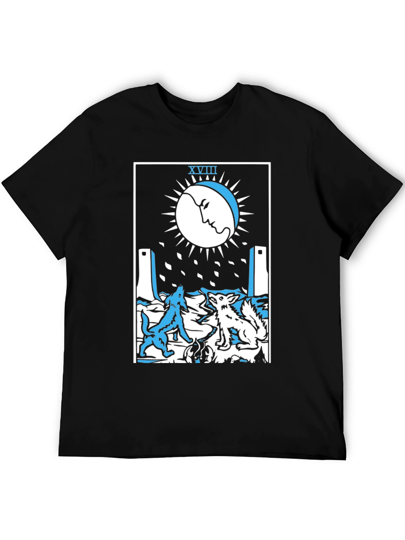 The Moon Tarot Card Graphic T-Shirt