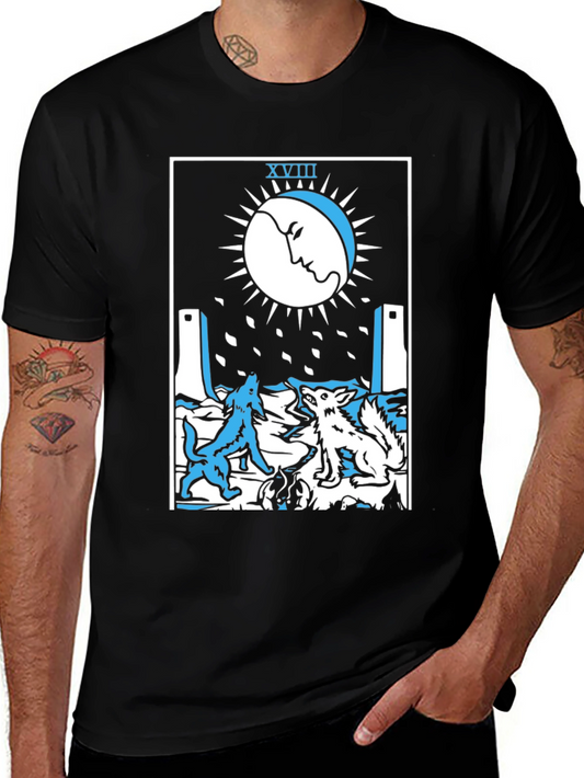 The Moon Tarot Card Graphic T-Shirt