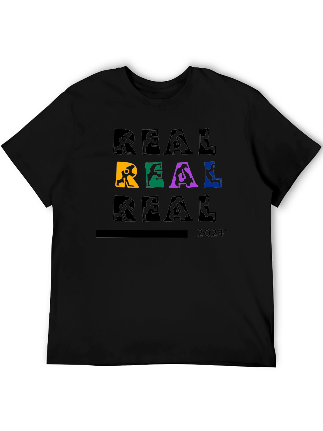 REAL 2024 Graphic Print T-Shirt