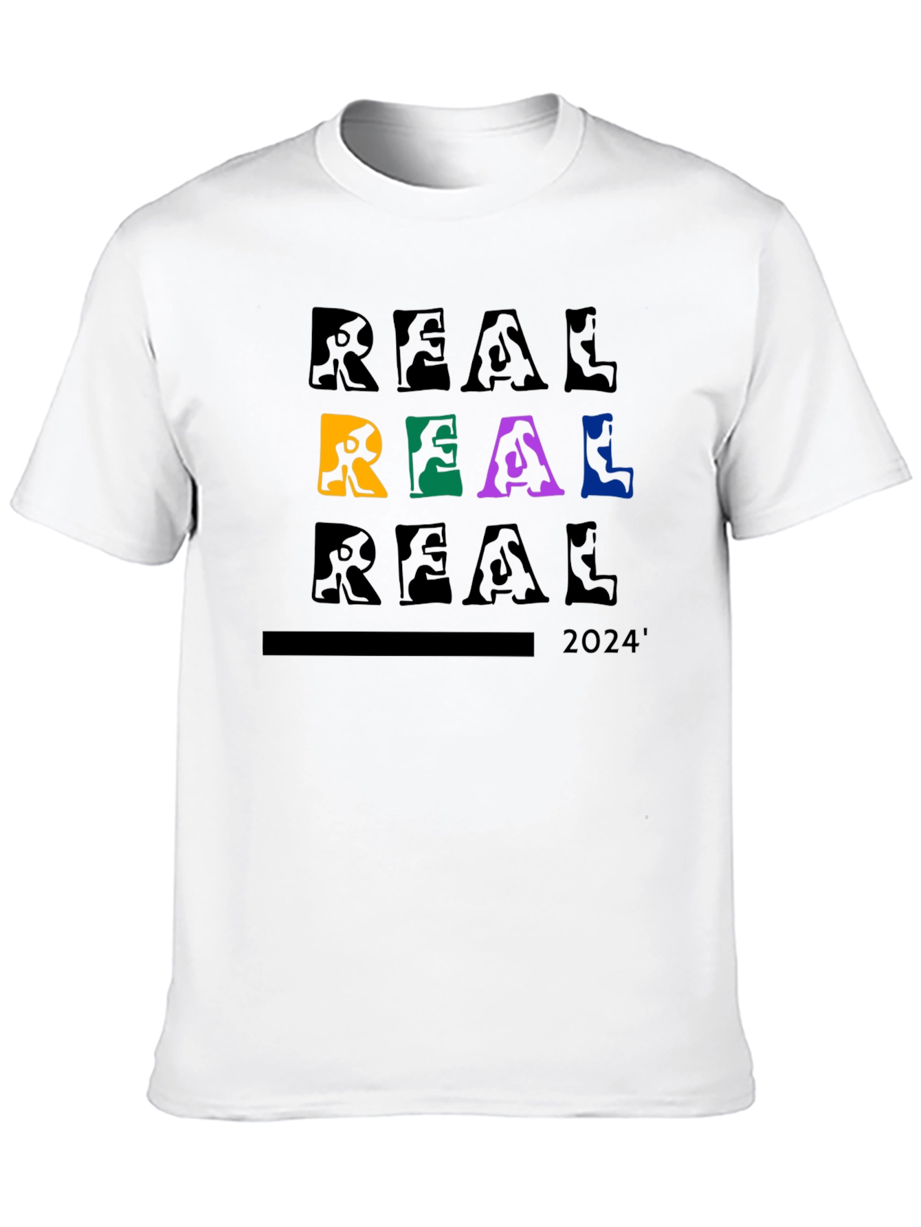 REAL 2024 Graphic Print T-Shirt