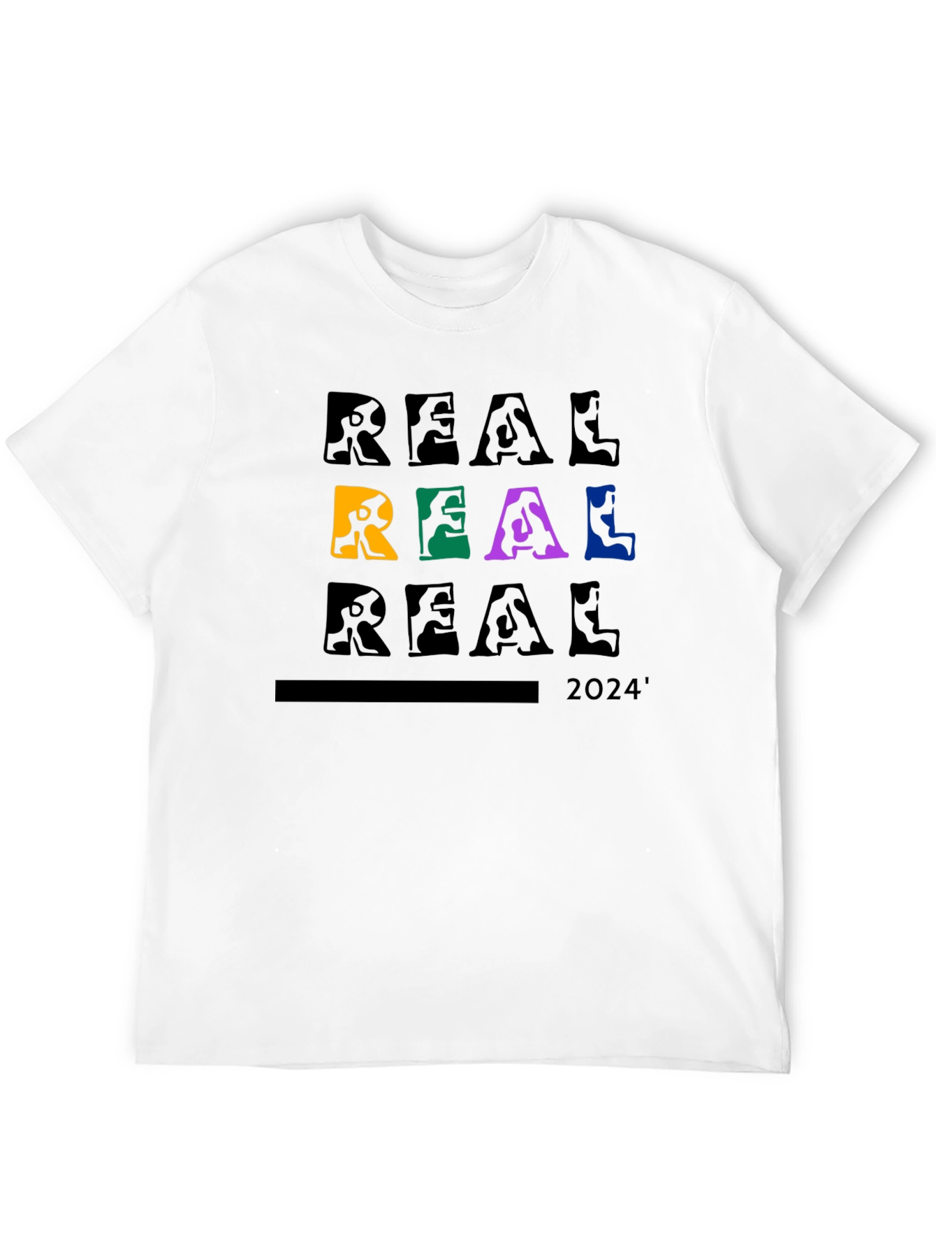 REAL 2024 Graphic Print T-Shirt