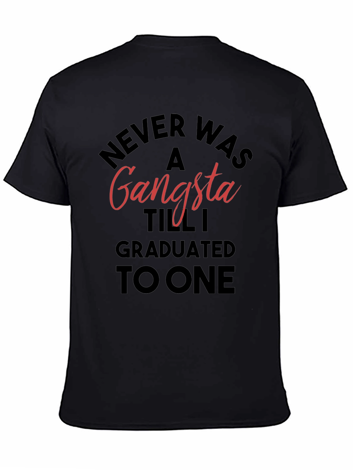 Graduated Gangsta T-Shirt - Black