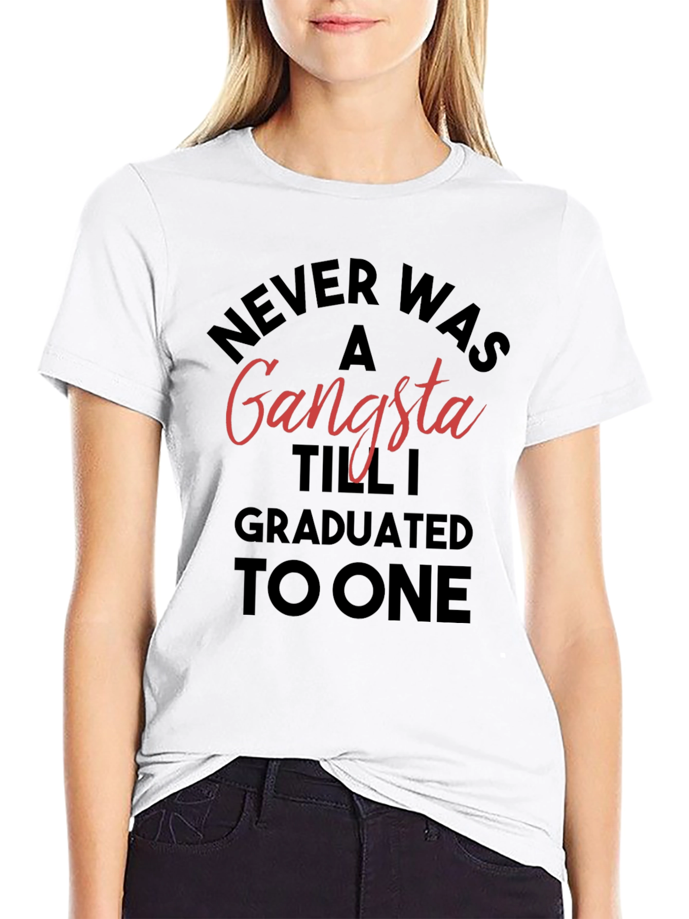Graduated Gangsta T-Shirt - Black