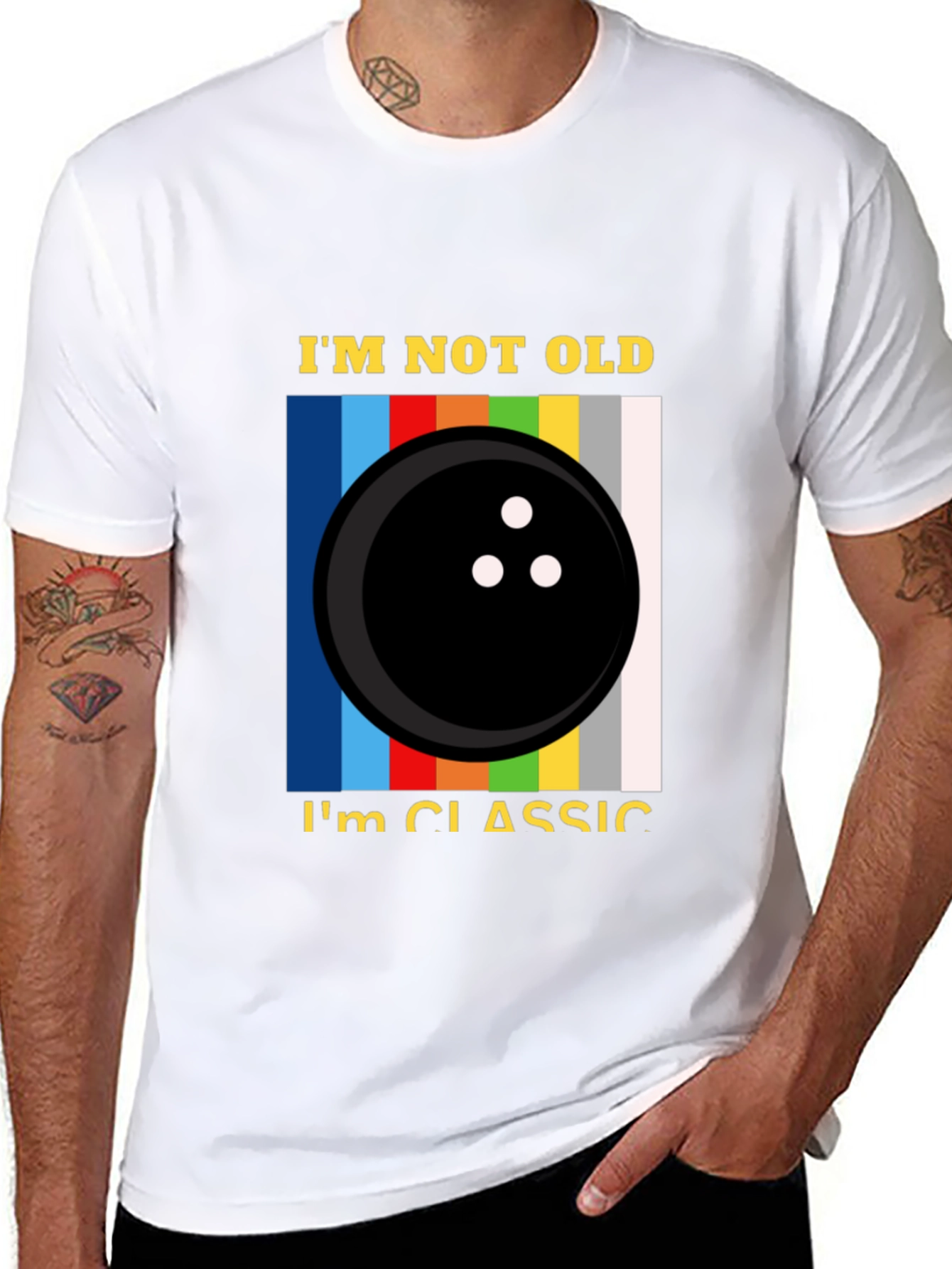 Im Not Old Im Classic Bowling Graphic Tee