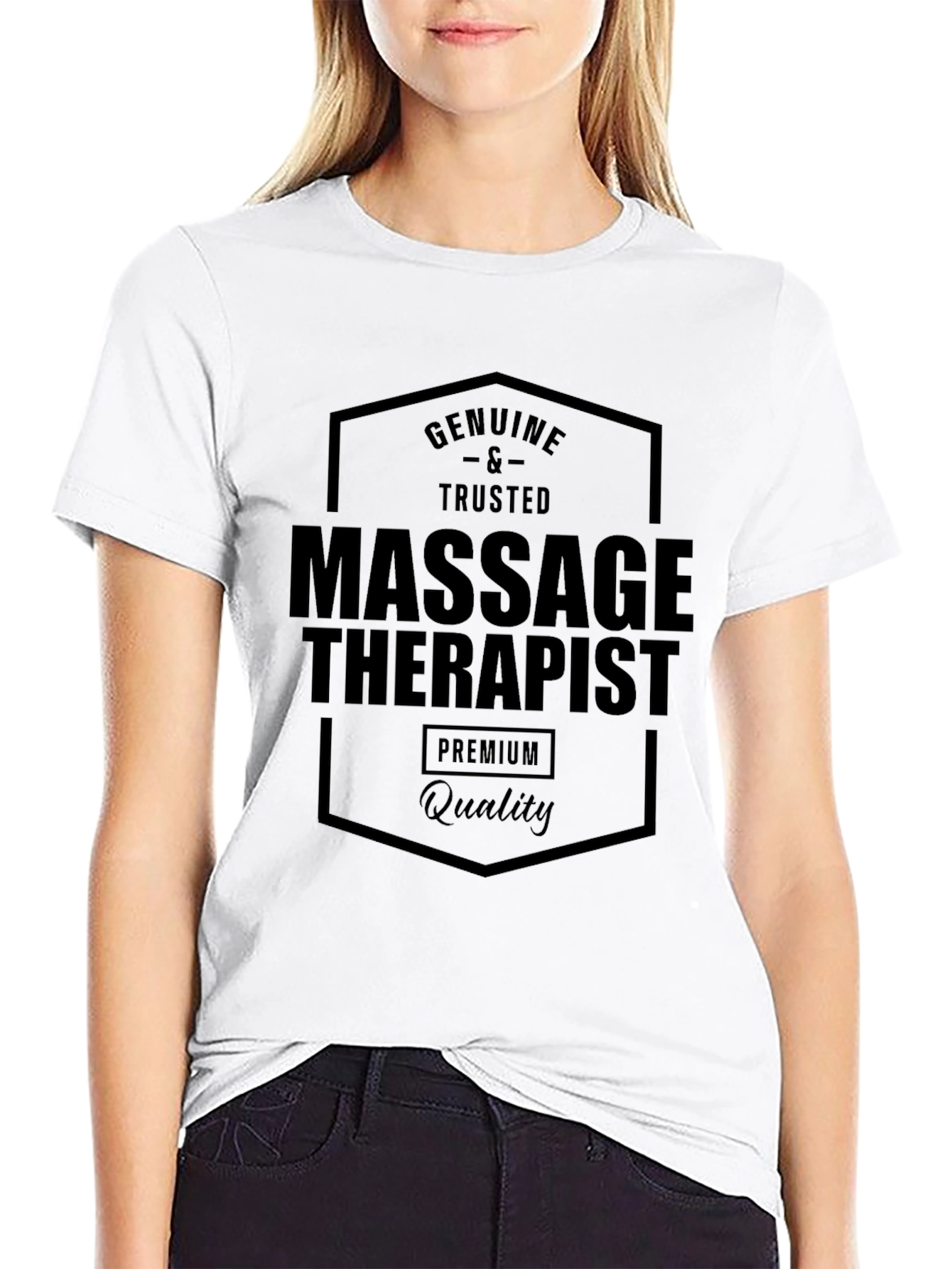Massage Therapist Premium Quality Black T-Shirt