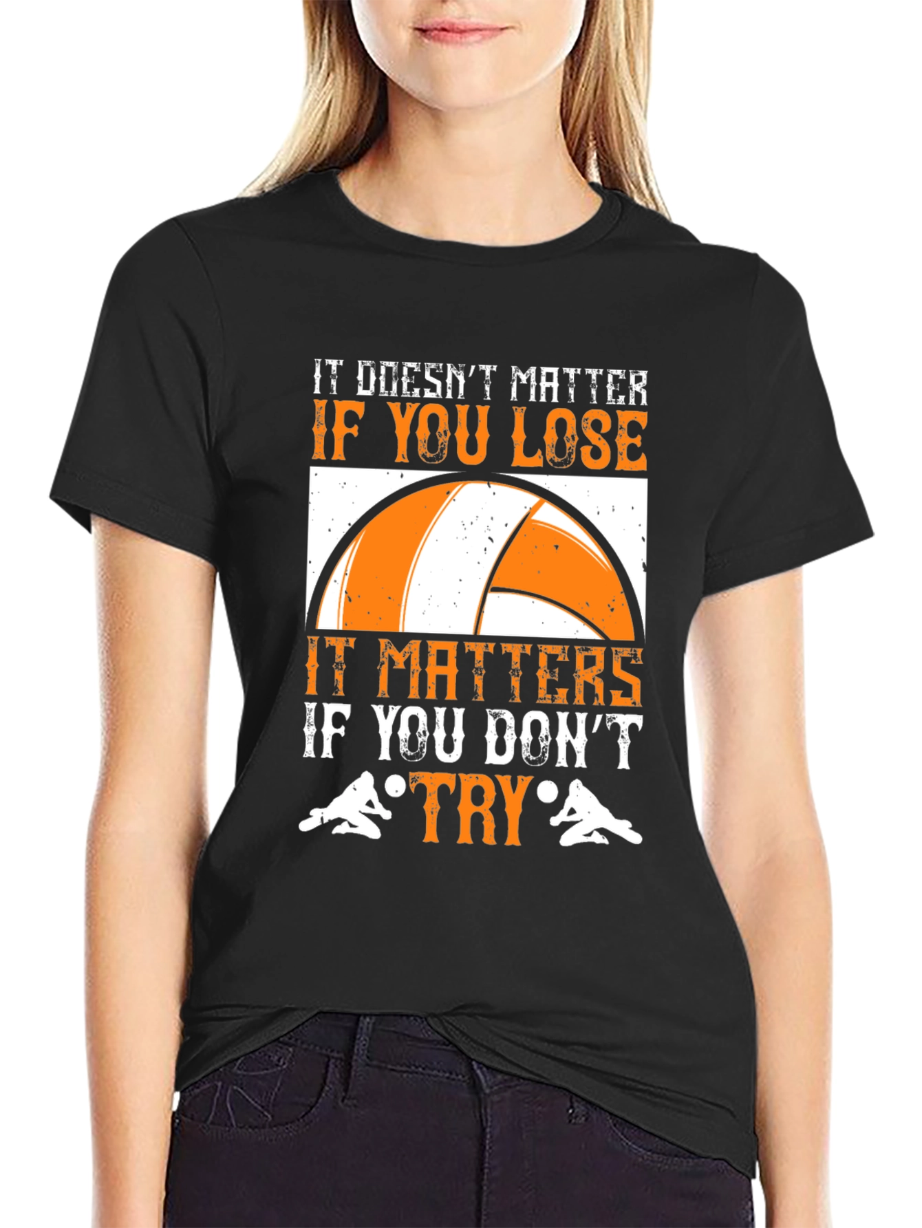 Volleyball Try Harder T-Shirt
