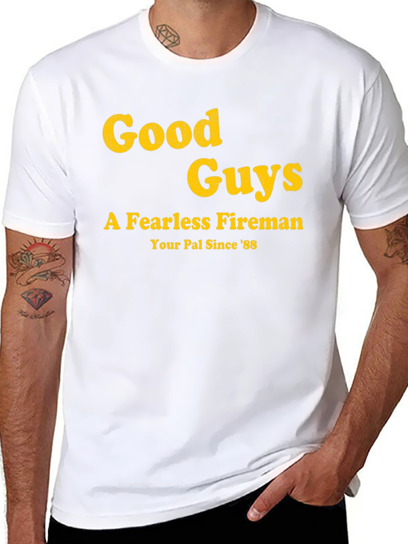 Good Guys Fireman T-Shirt - Your Pal Since 88