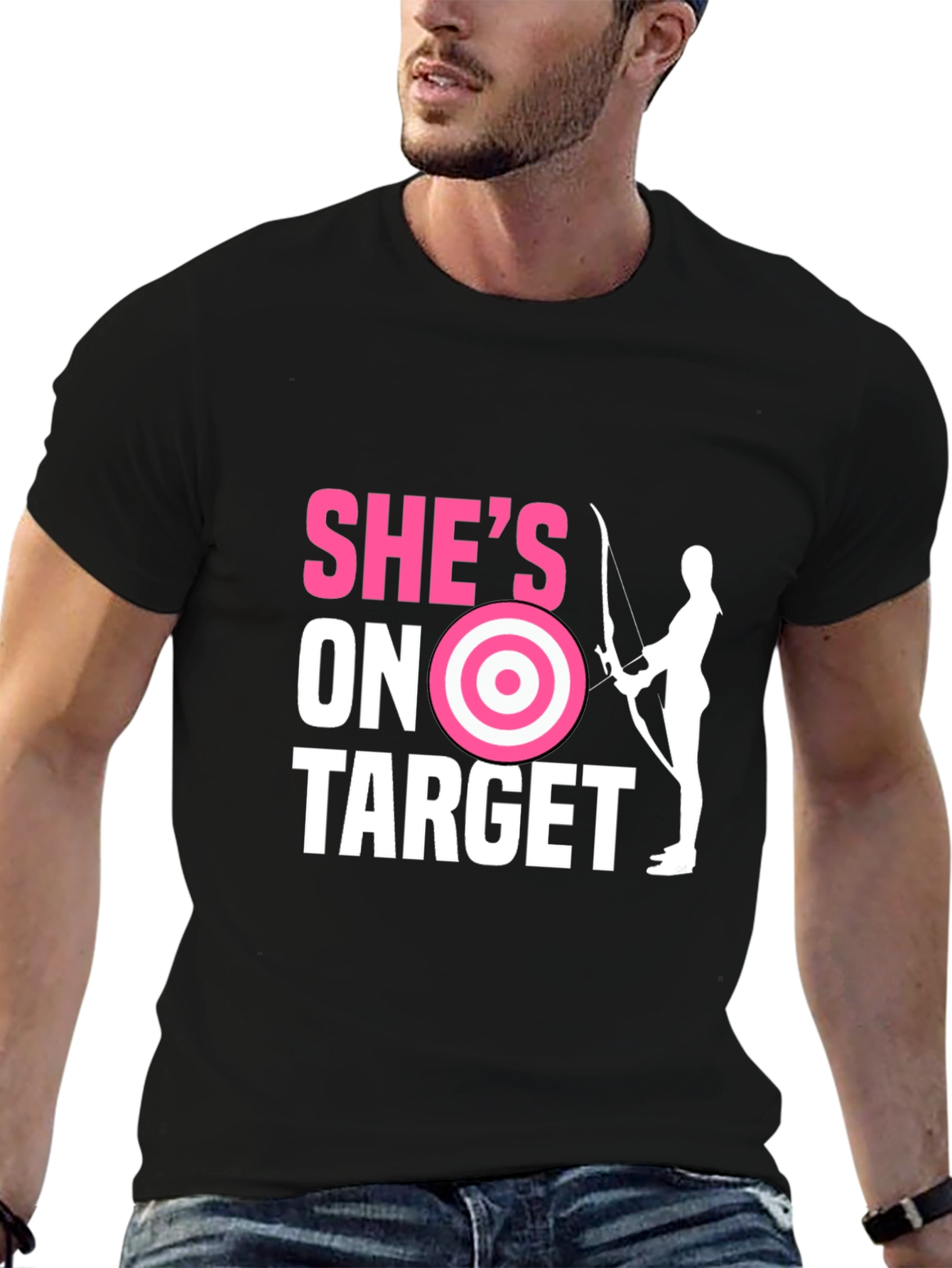 Shes On Target Archer Graphic Tee