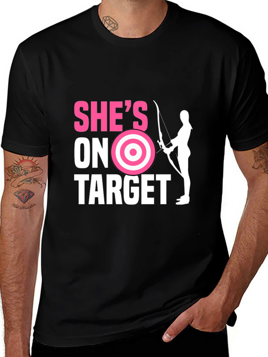 Shes On Target Archer Graphic Tee