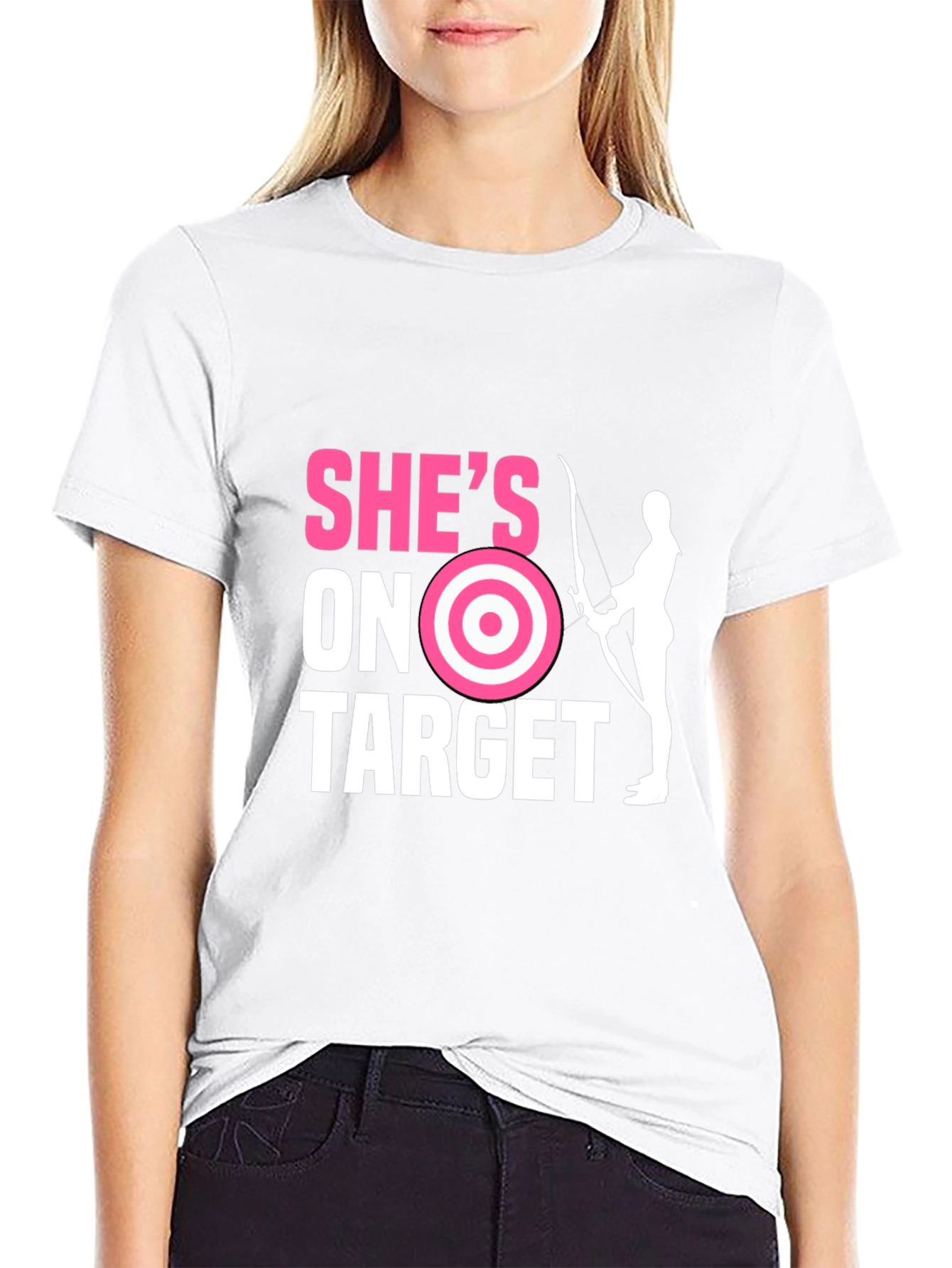Shes On Target Archer Graphic Tee