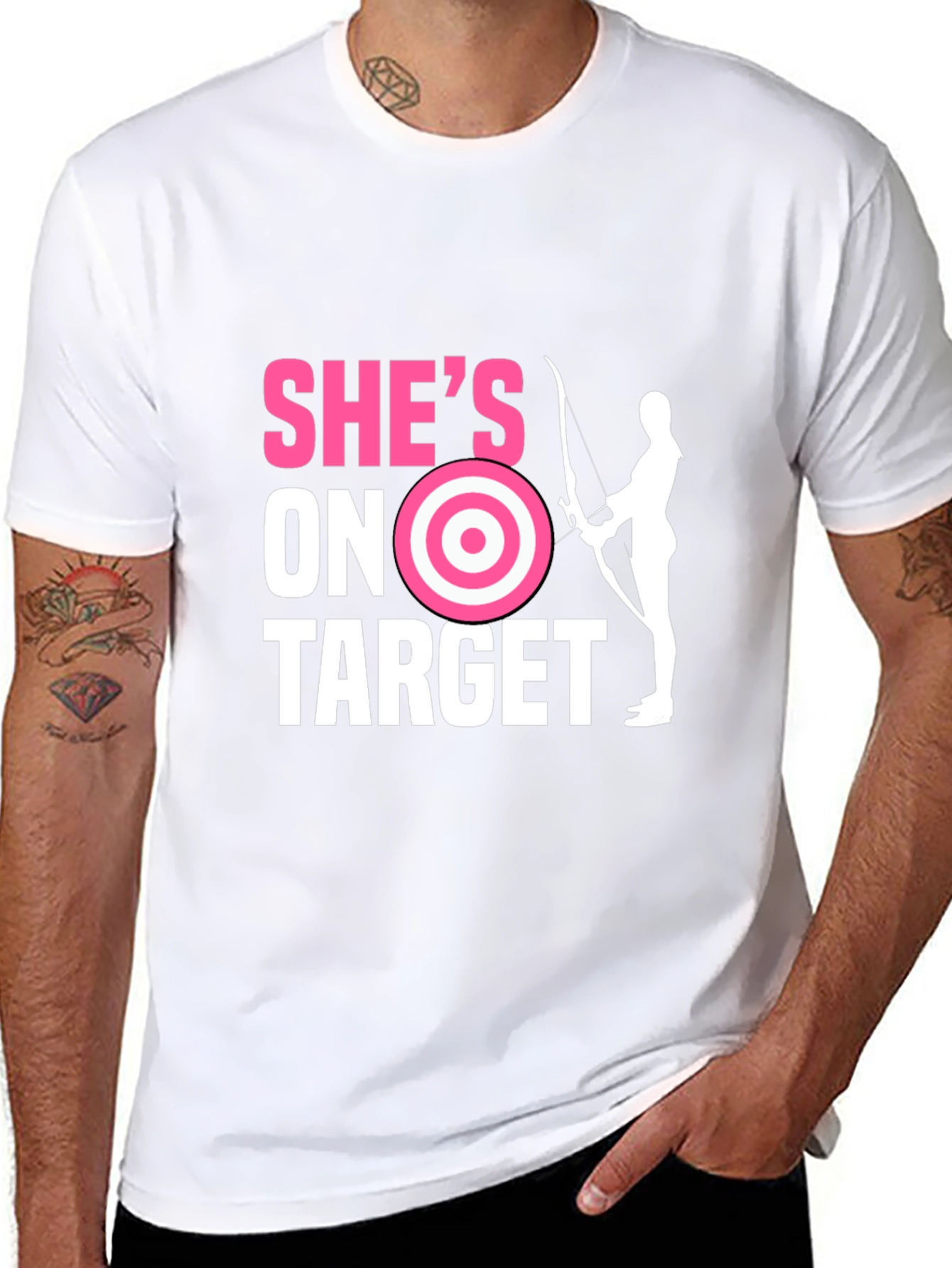Shes On Target Archer Graphic Tee