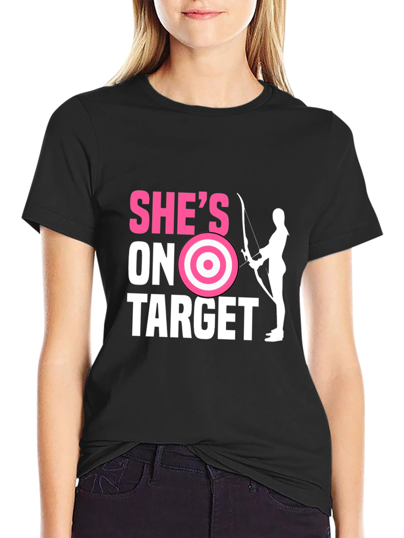 Shes On Target Archer Graphic Tee
