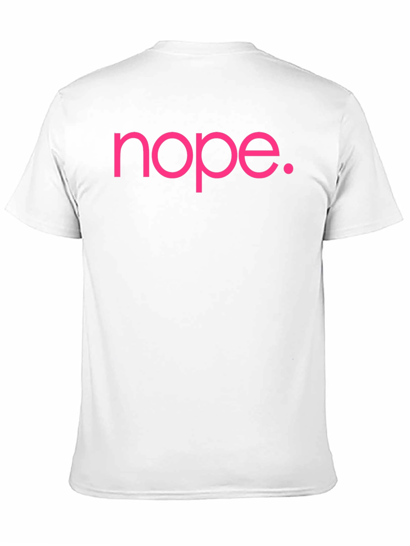 Nope Slogan Graphic Tee - Casual Cotton T-Shirt