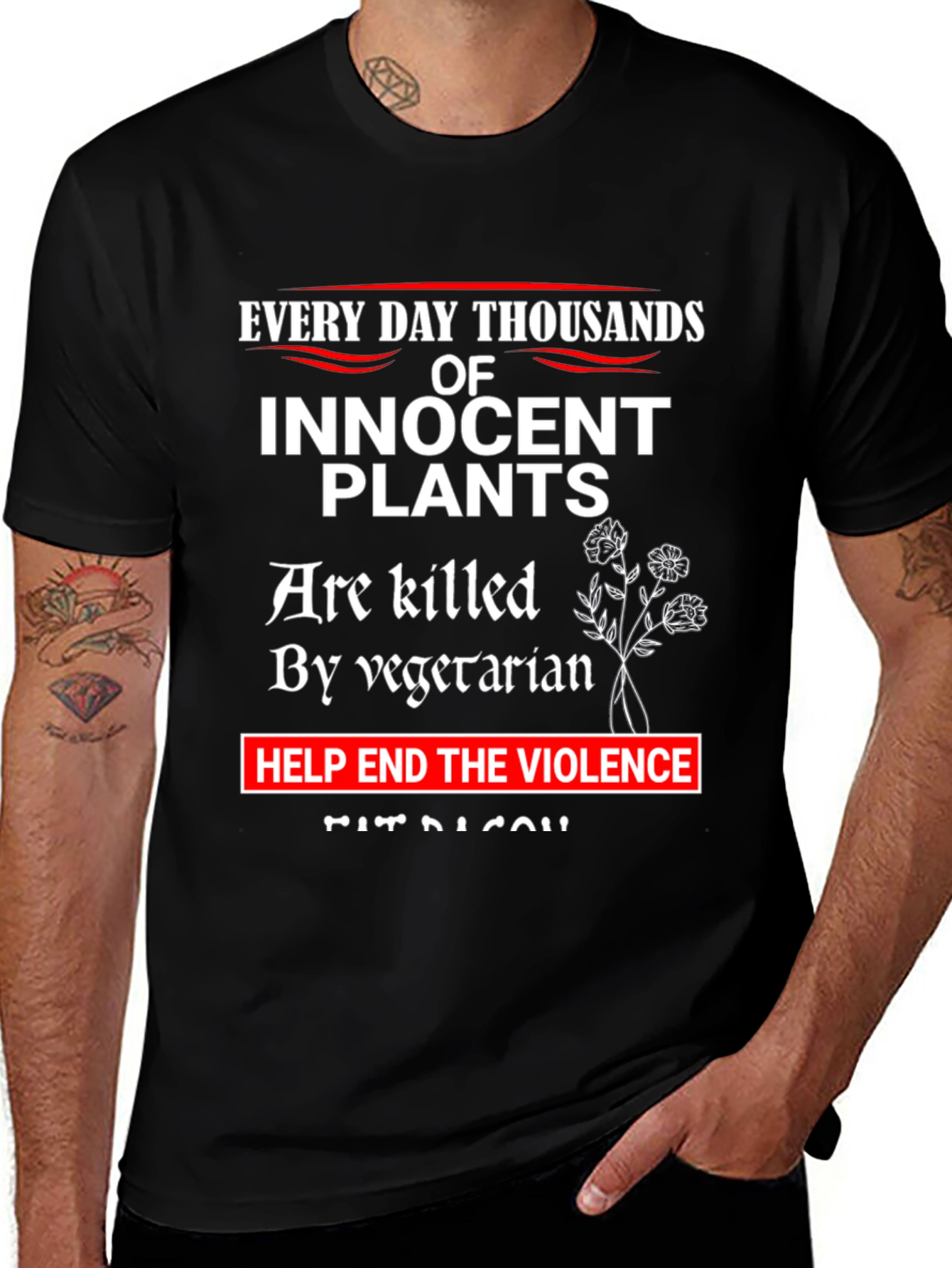 Innocent Plants T-Shirt: End Vegetarian Violence Tee