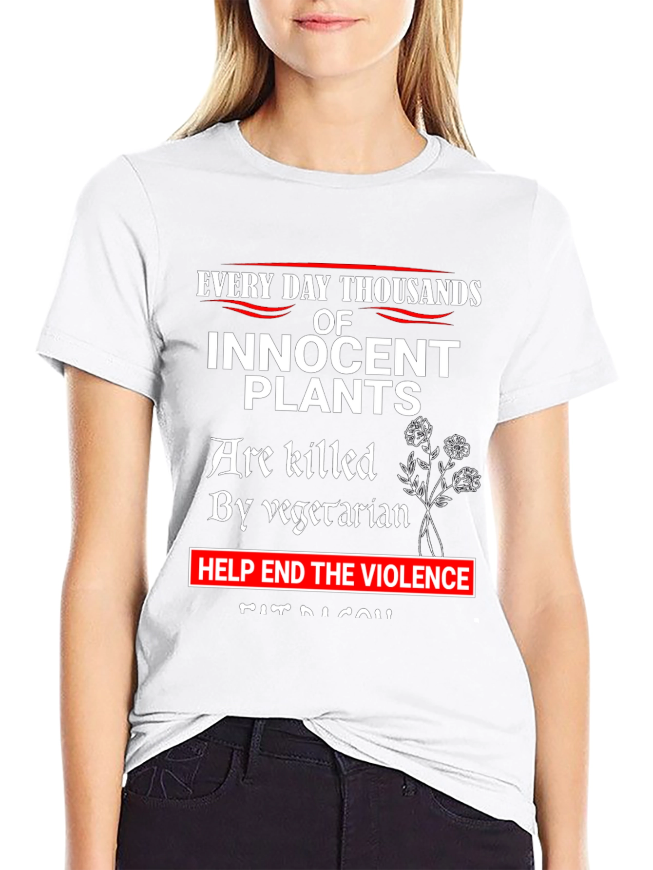 Innocent Plants T-Shirt: End Vegetarian Violence Tee