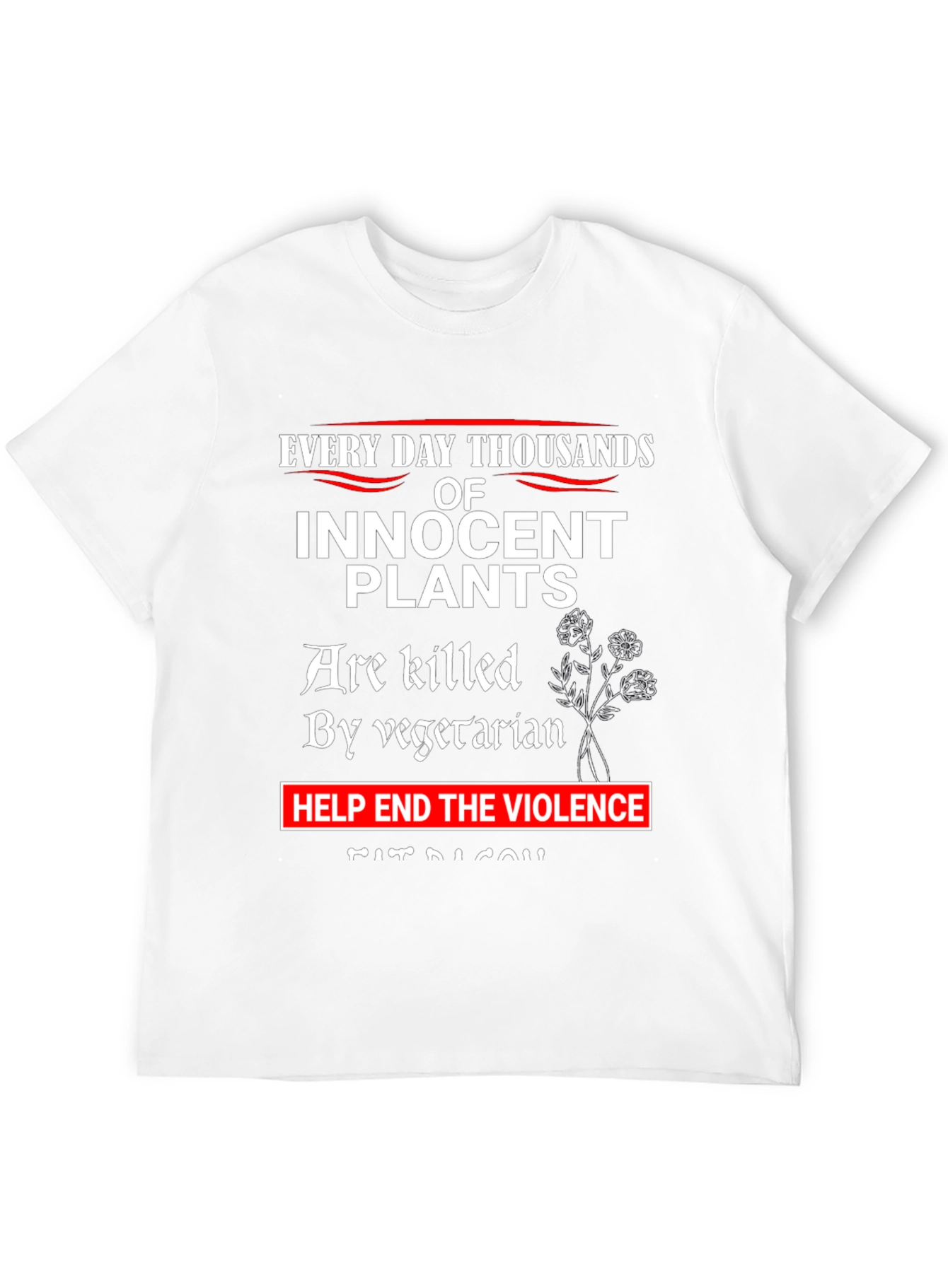 Innocent Plants T-Shirt: End Vegetarian Violence Tee
