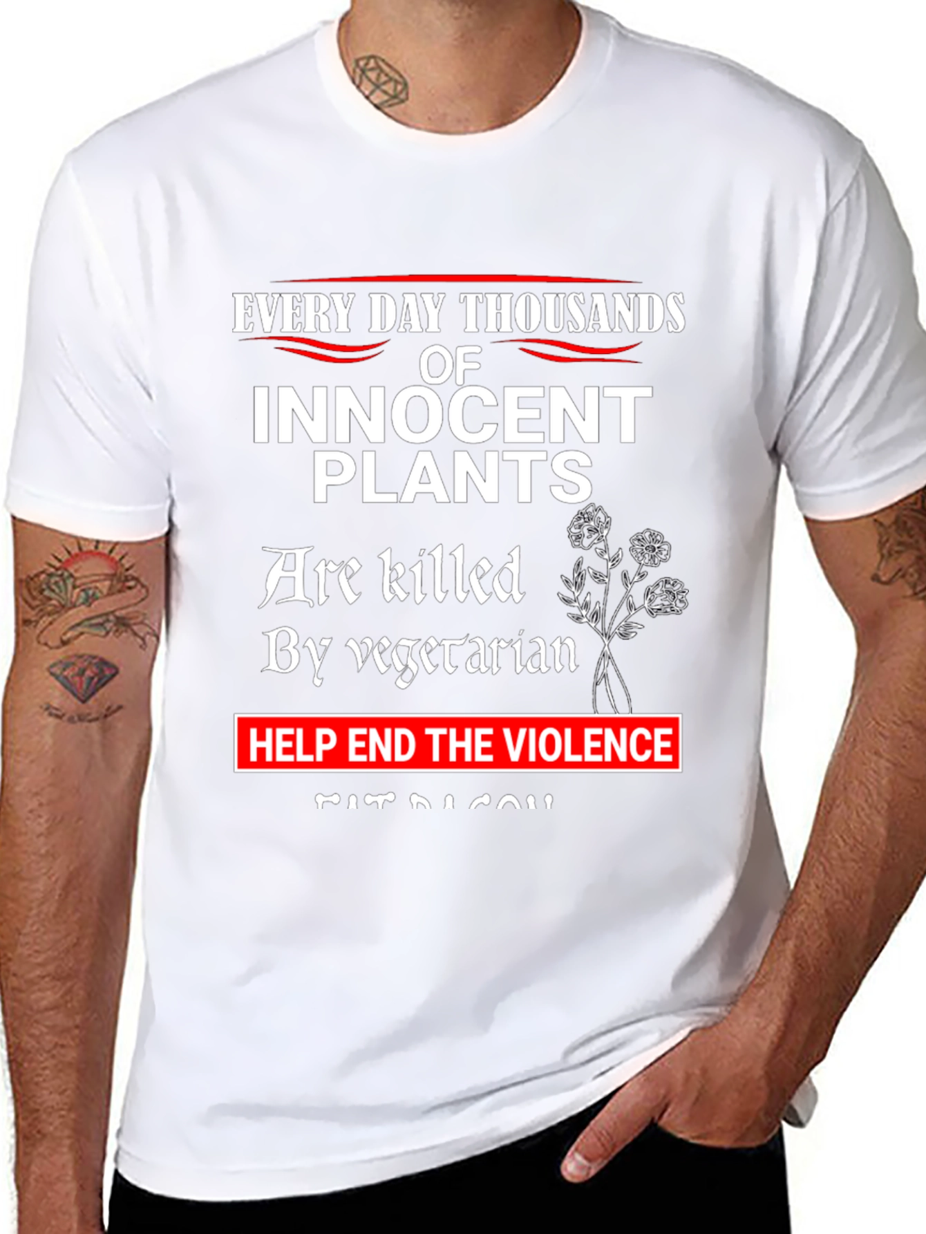 Innocent Plants T-Shirt: End Vegetarian Violence Tee