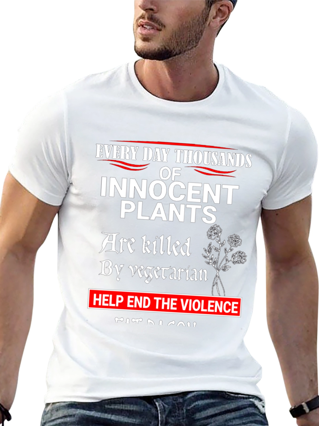 Innocent Plants T-Shirt: End Vegetarian Violence Tee