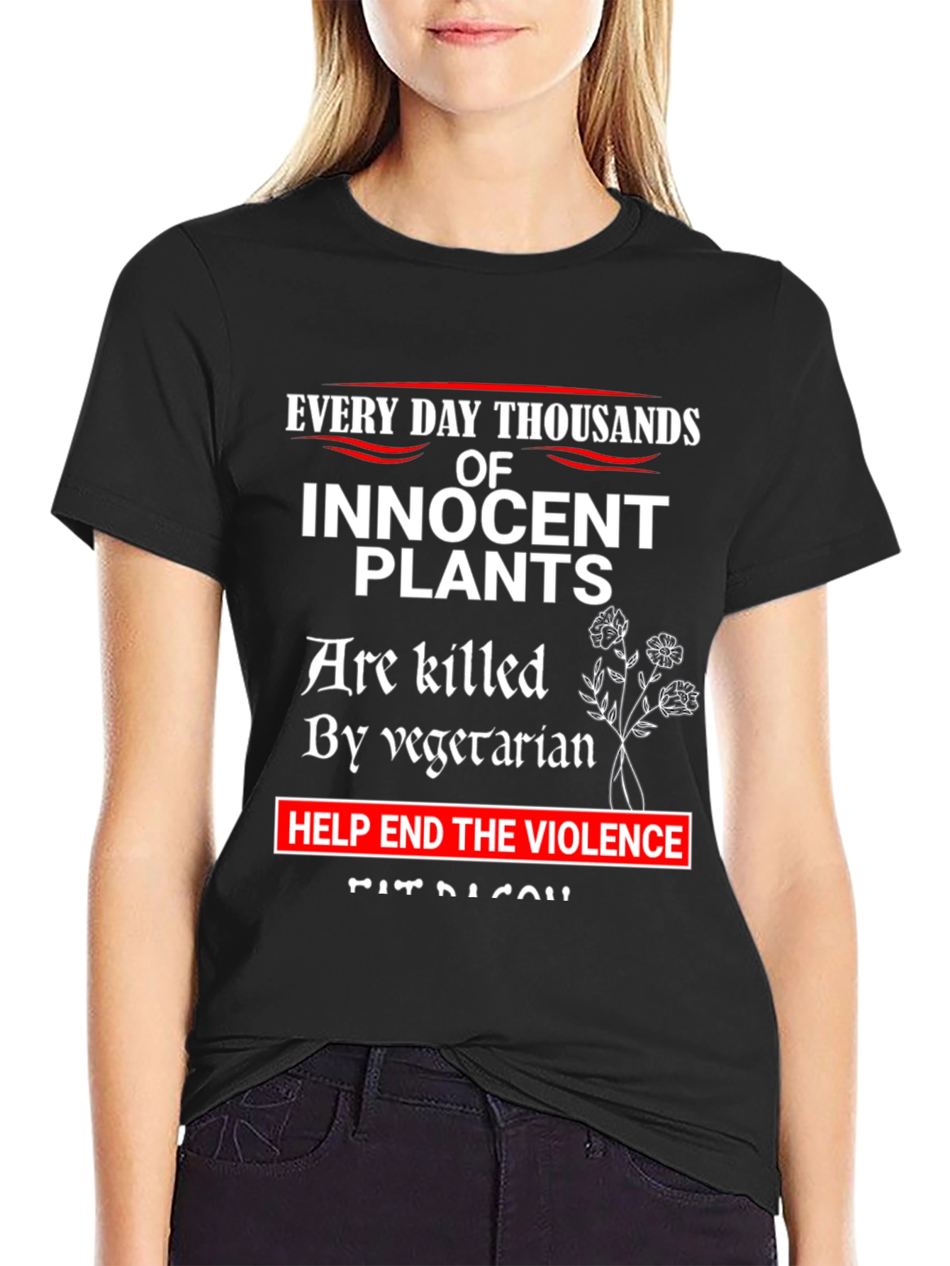 Innocent Plants T-Shirt: End Vegetarian Violence Tee