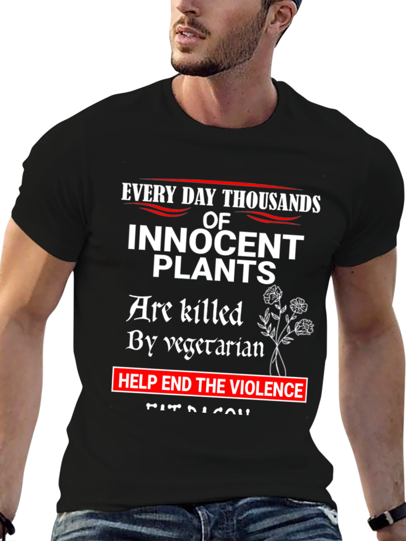 Innocent Plants T-Shirt: End Vegetarian Violence Tee