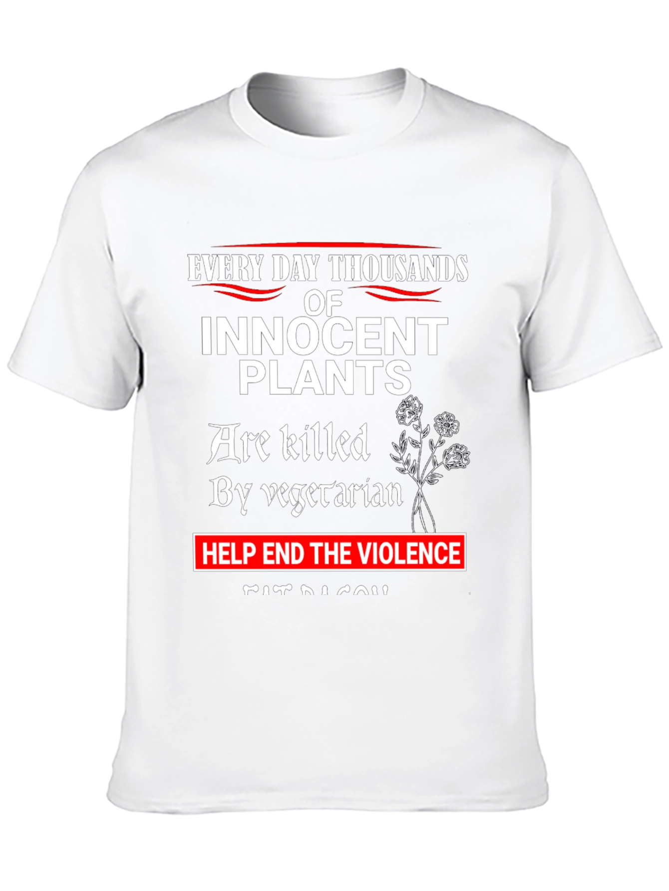 Innocent Plants T-Shirt: End Vegetarian Violence Tee
