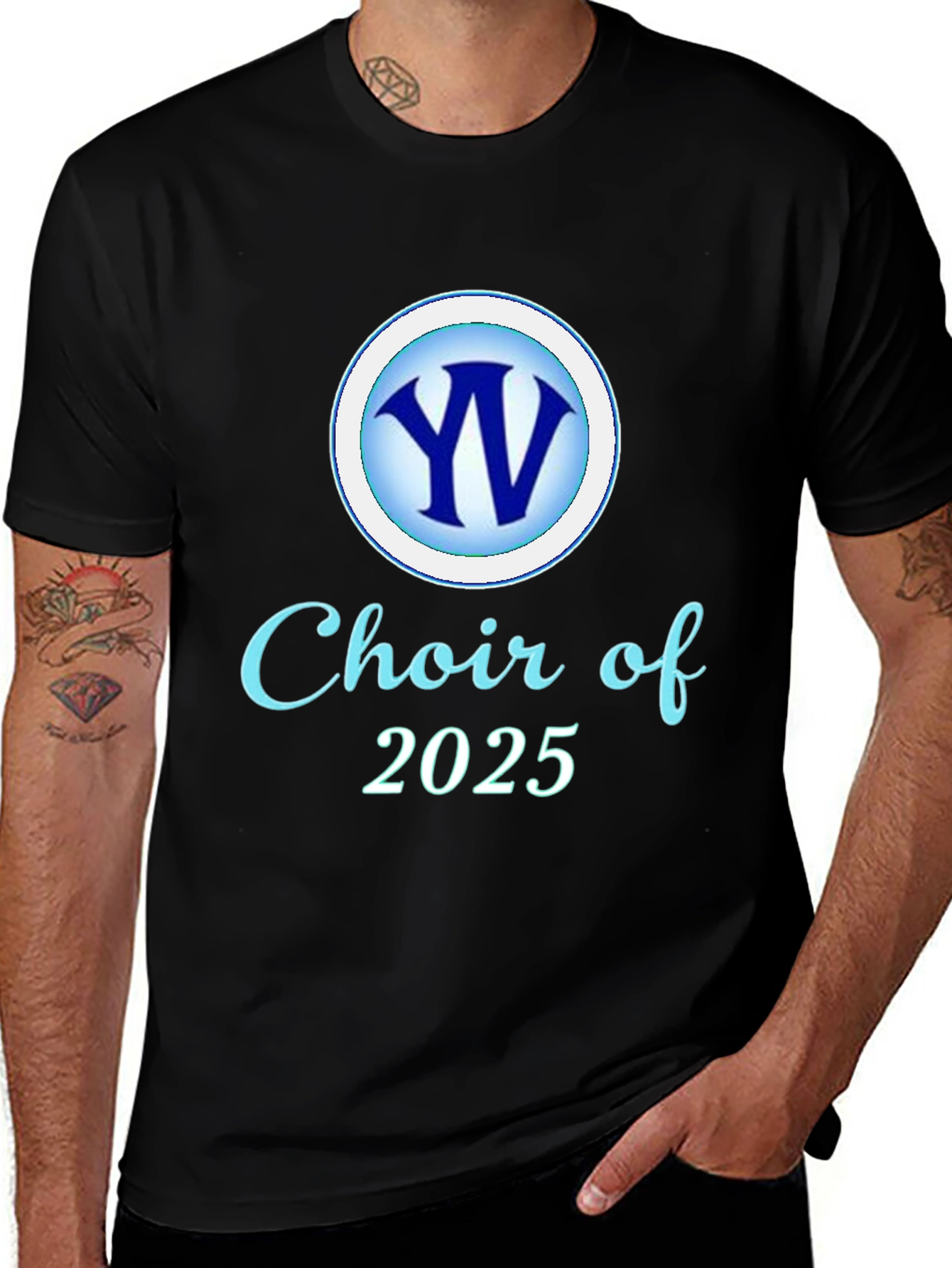 Choir of 2025 T-Shirt | Soft Black Cotton Tee