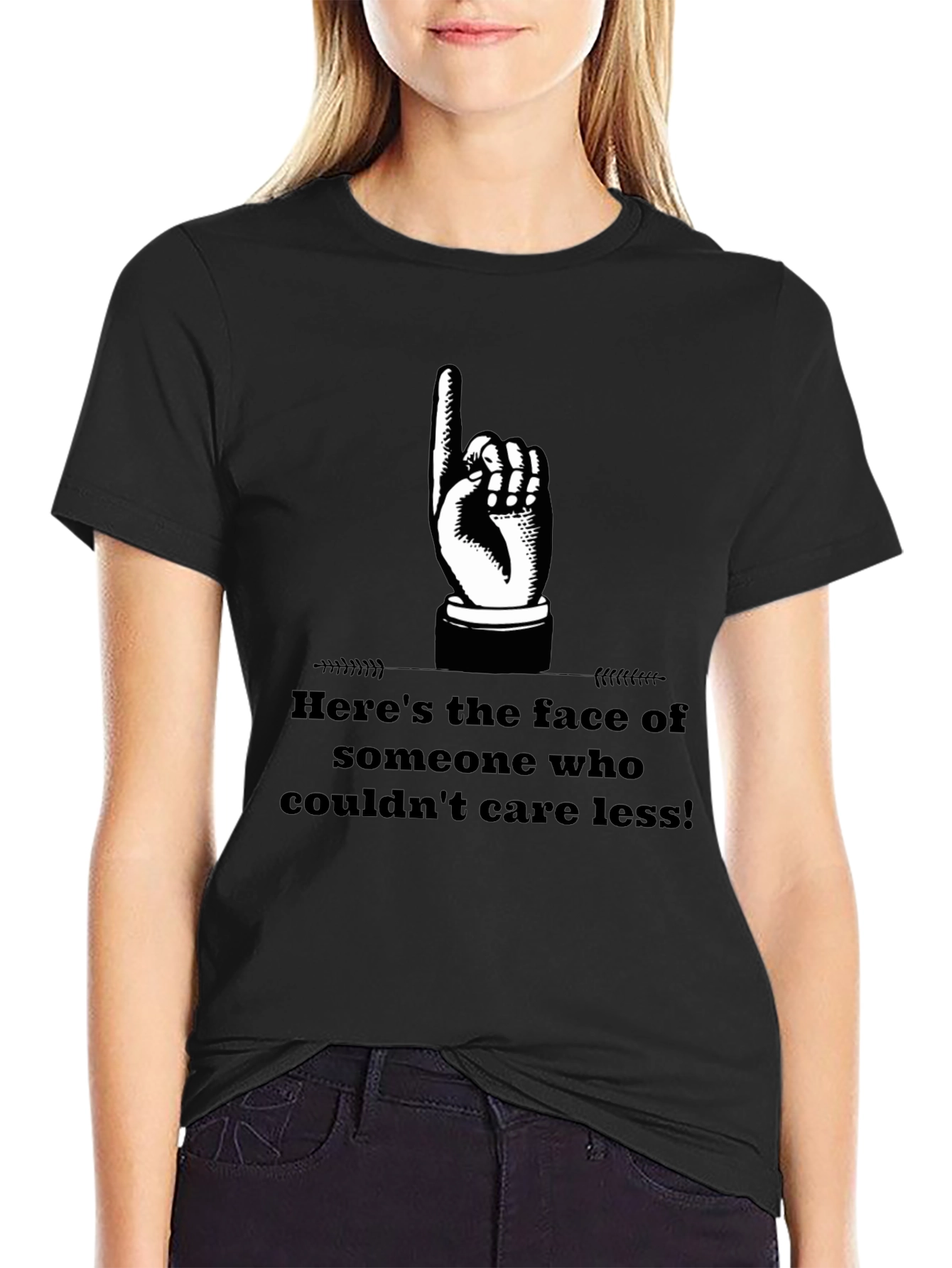 Heres The Face T-Shirt Funny Sarcastic Graphic Tee