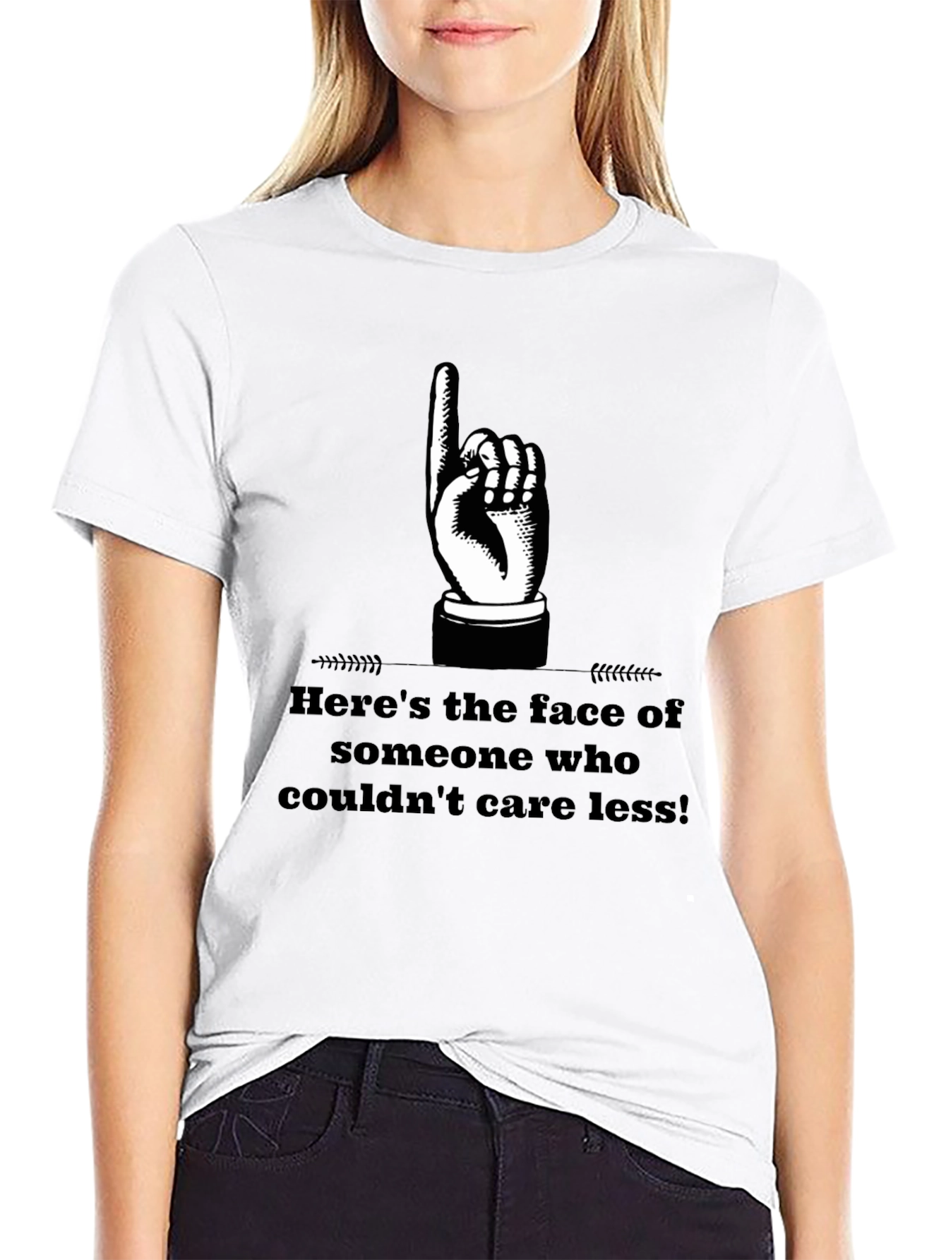 Heres The Face T-Shirt Funny Sarcastic Graphic Tee