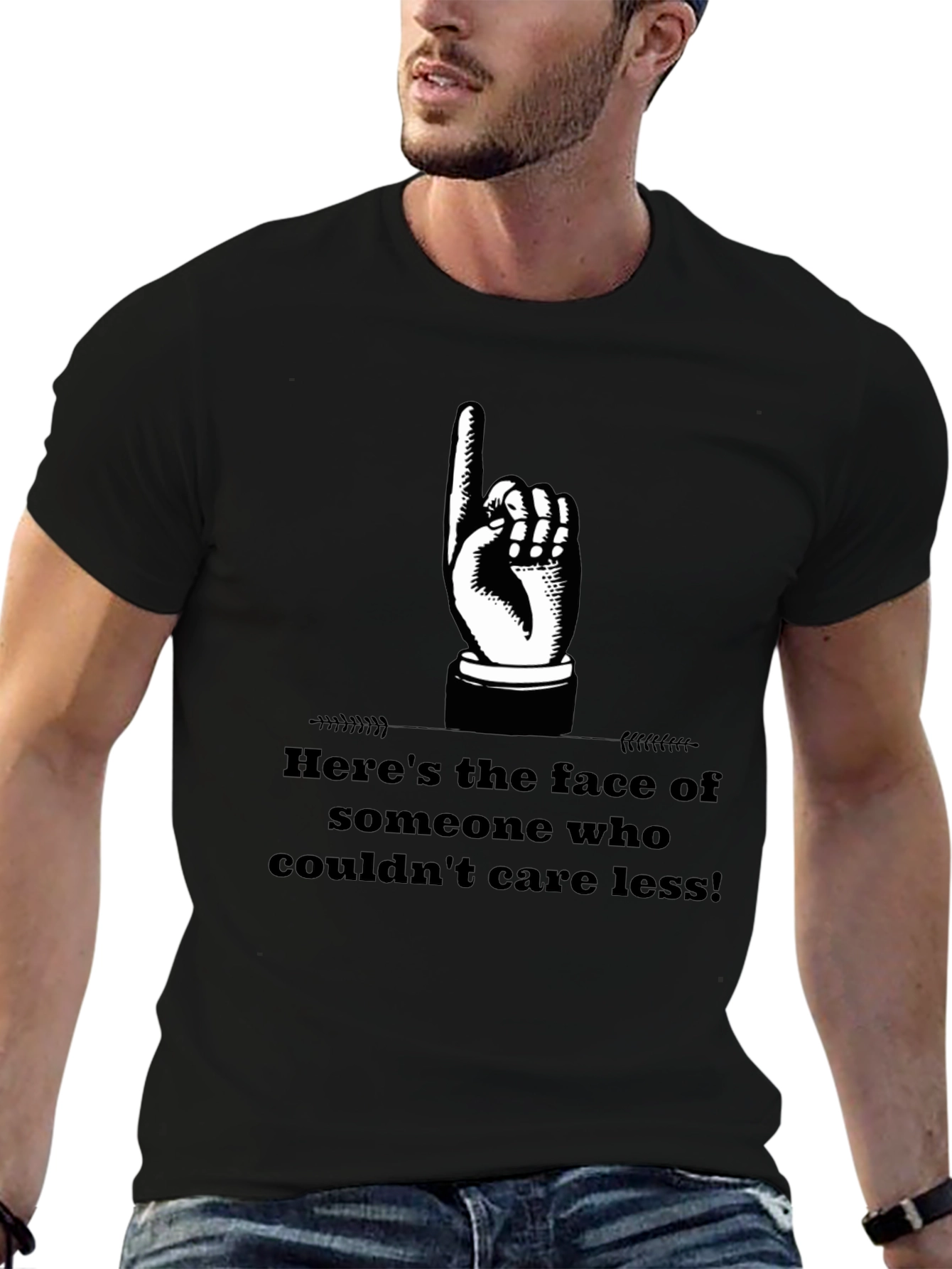 Heres The Face T-Shirt Funny Sarcastic Graphic Tee