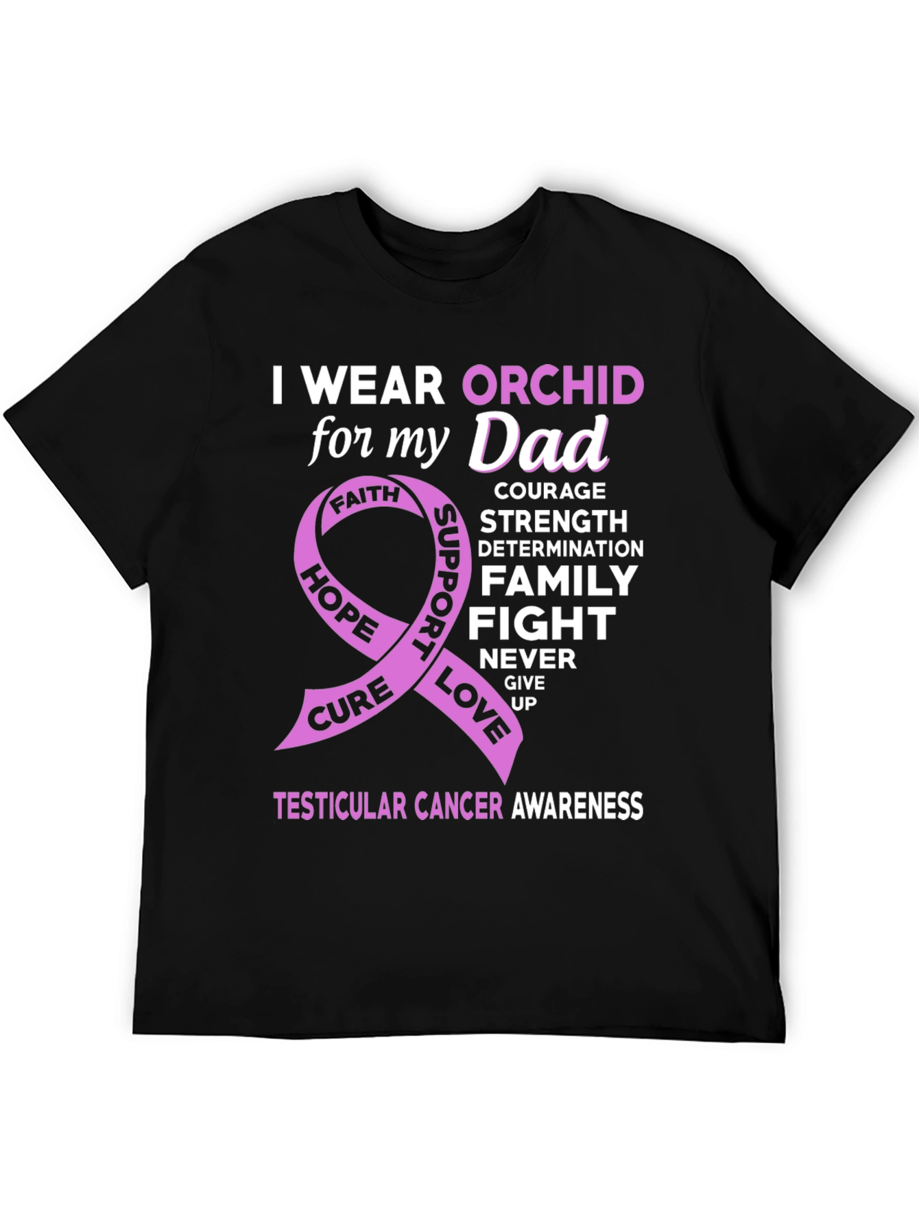 Orchid Awareness T-Shirt for Dad