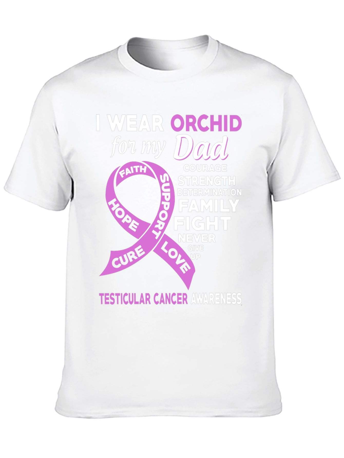 Orchid Awareness T-Shirt for Dad