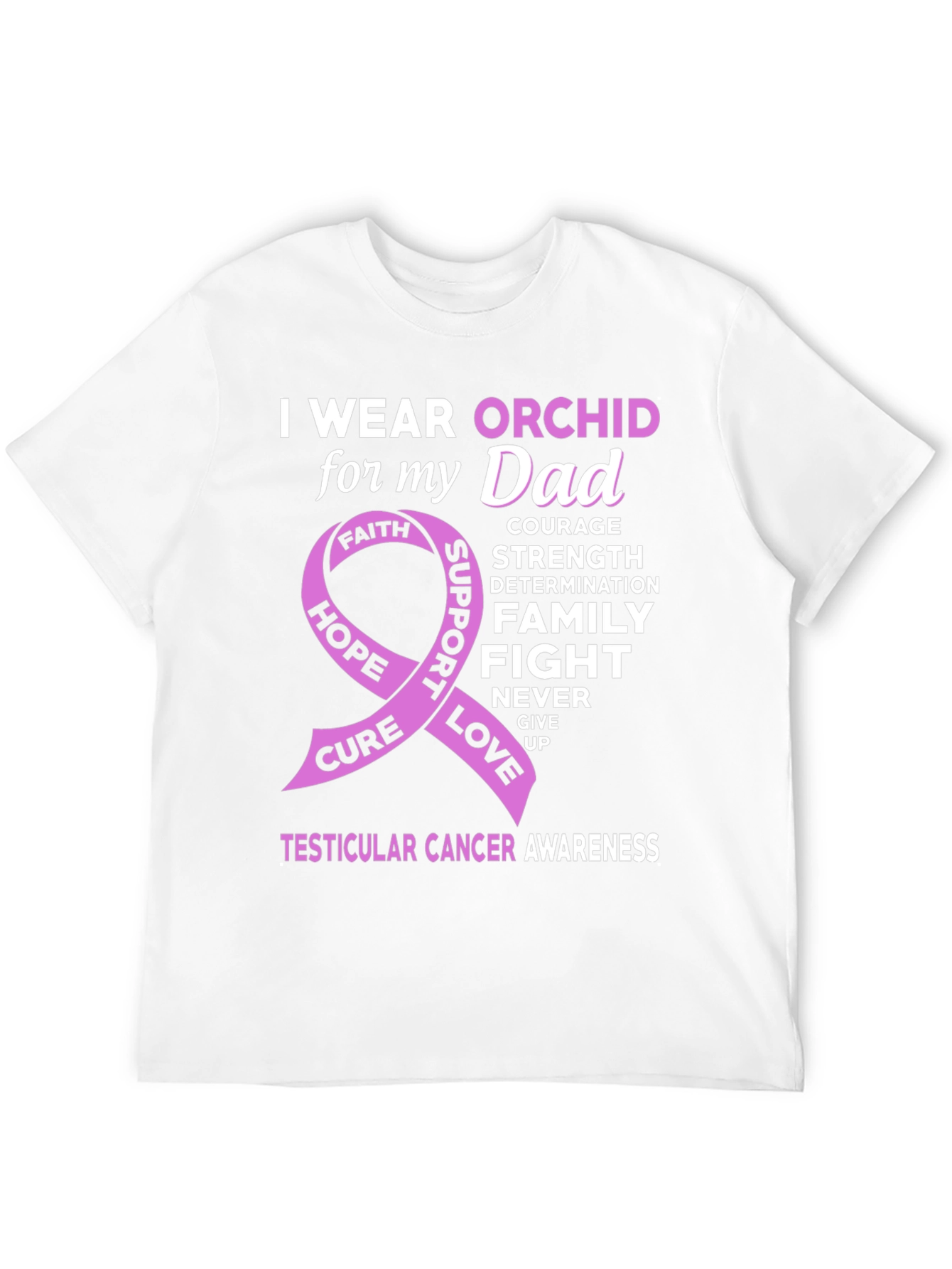 Orchid Awareness T-Shirt for Dad