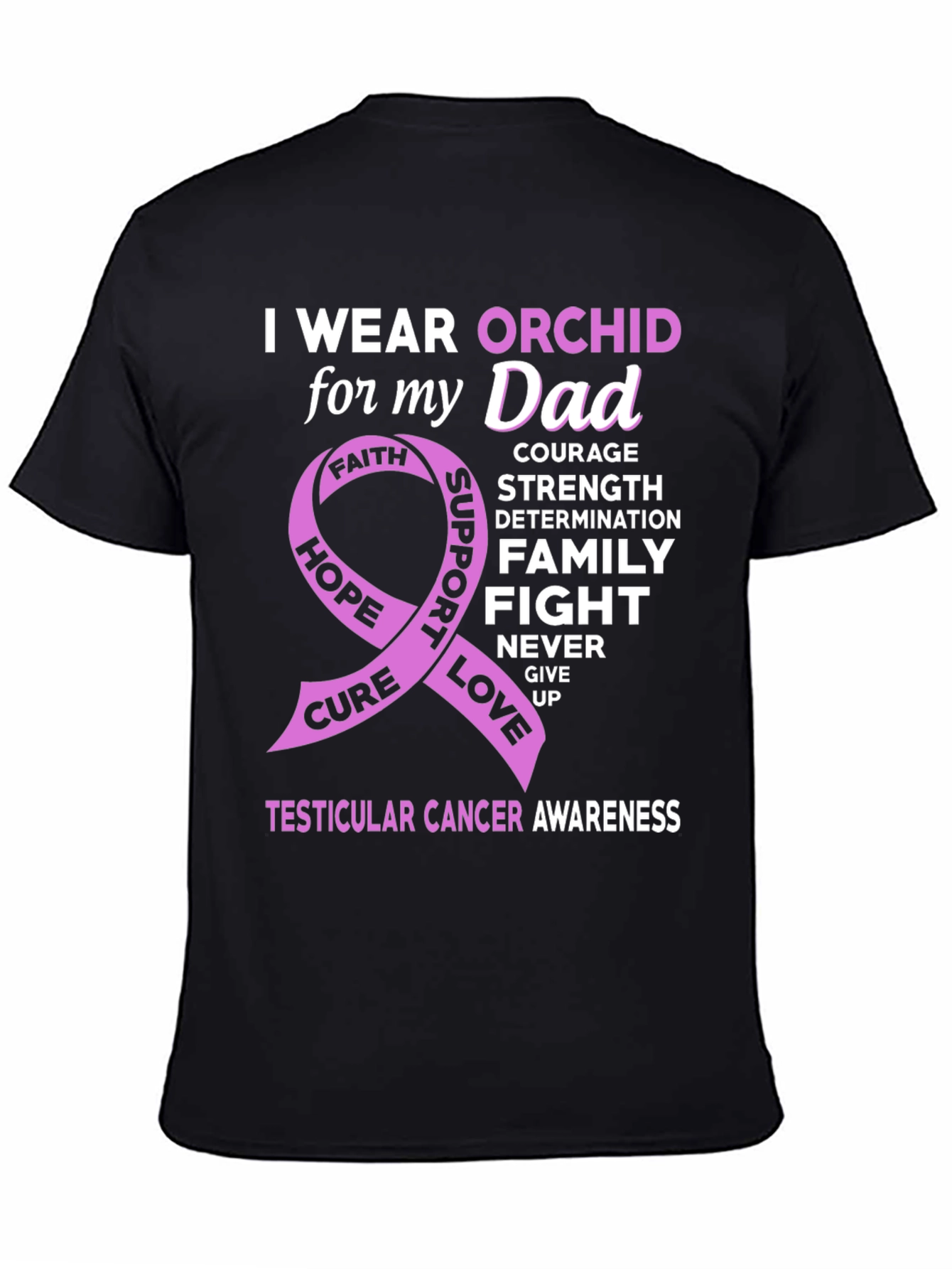 Orchid Awareness T-Shirt for Dad