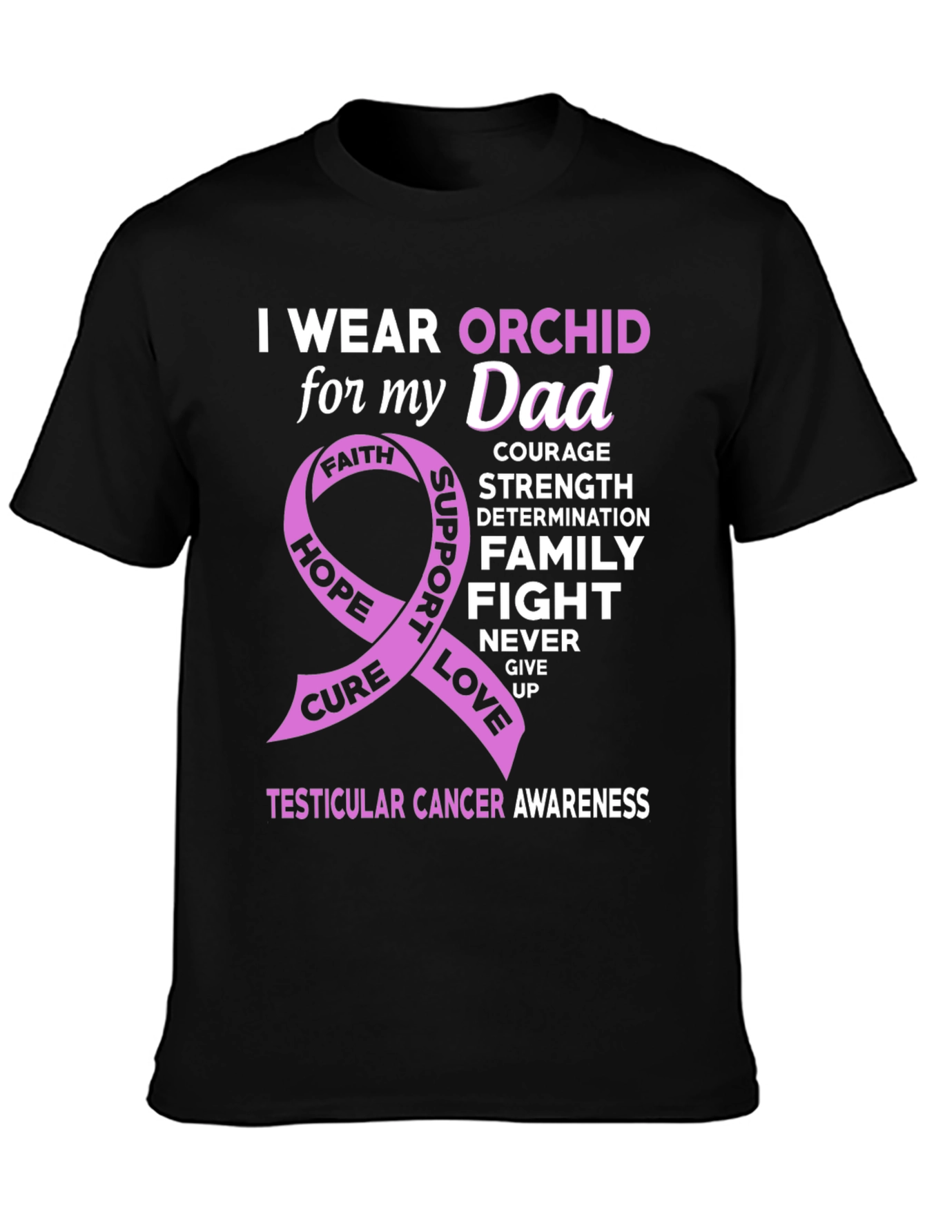 Orchid Awareness T-Shirt for Dad