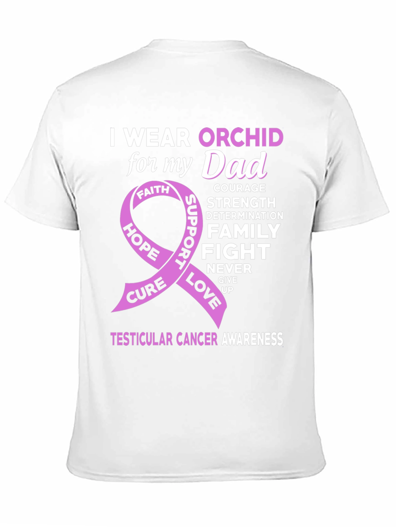 Orchid Awareness T-Shirt for Dad
