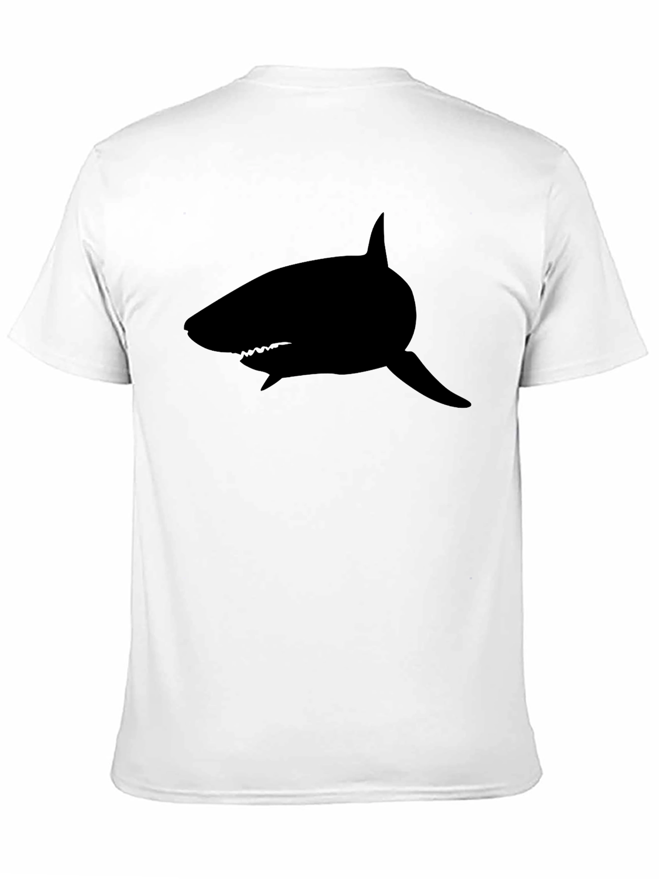 Mens Black Shark Graphic Tee - Classic Fit